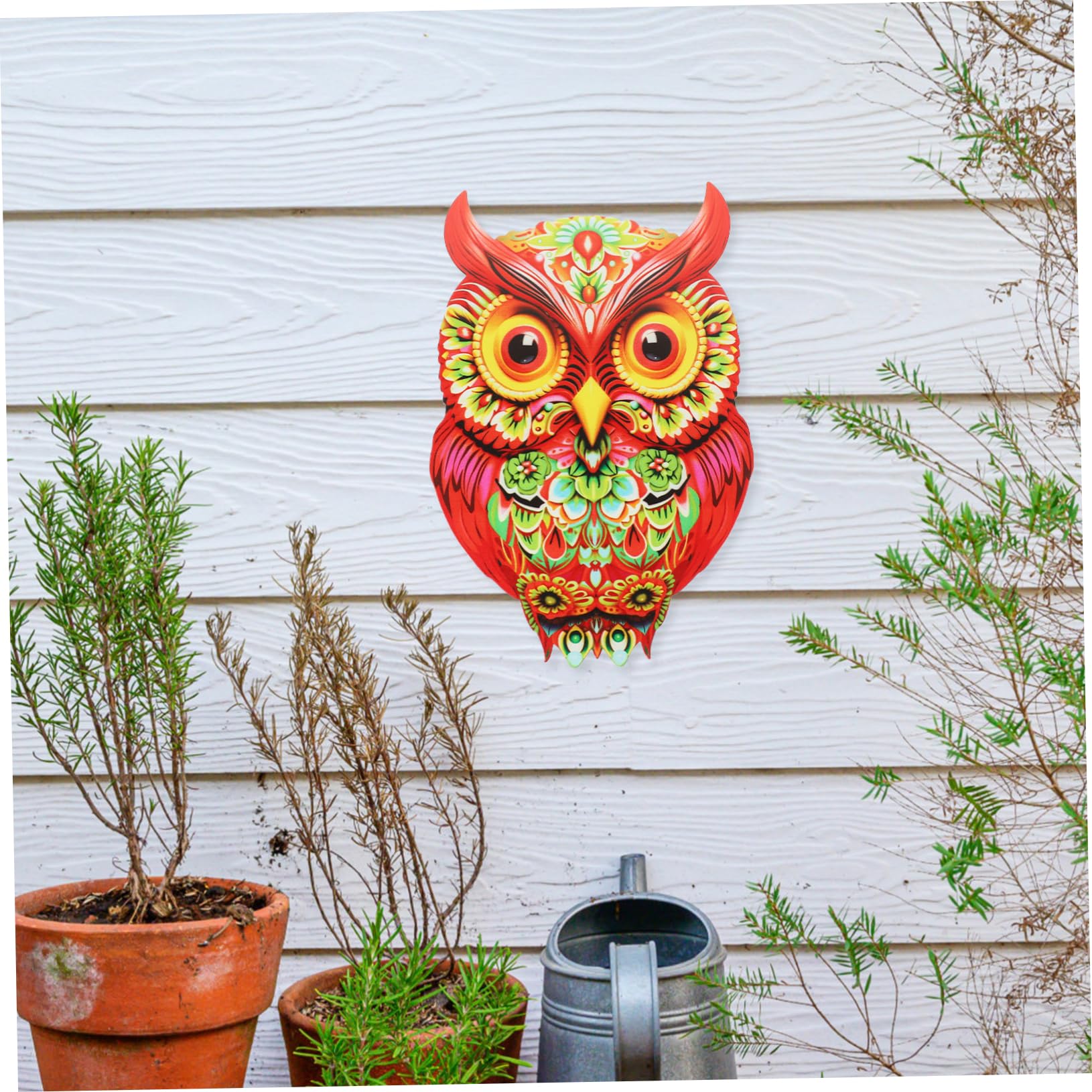 Amazon.co.jp: NUOBESTY 属製フクロウの壁飾り 鉄製ウォールアート装飾