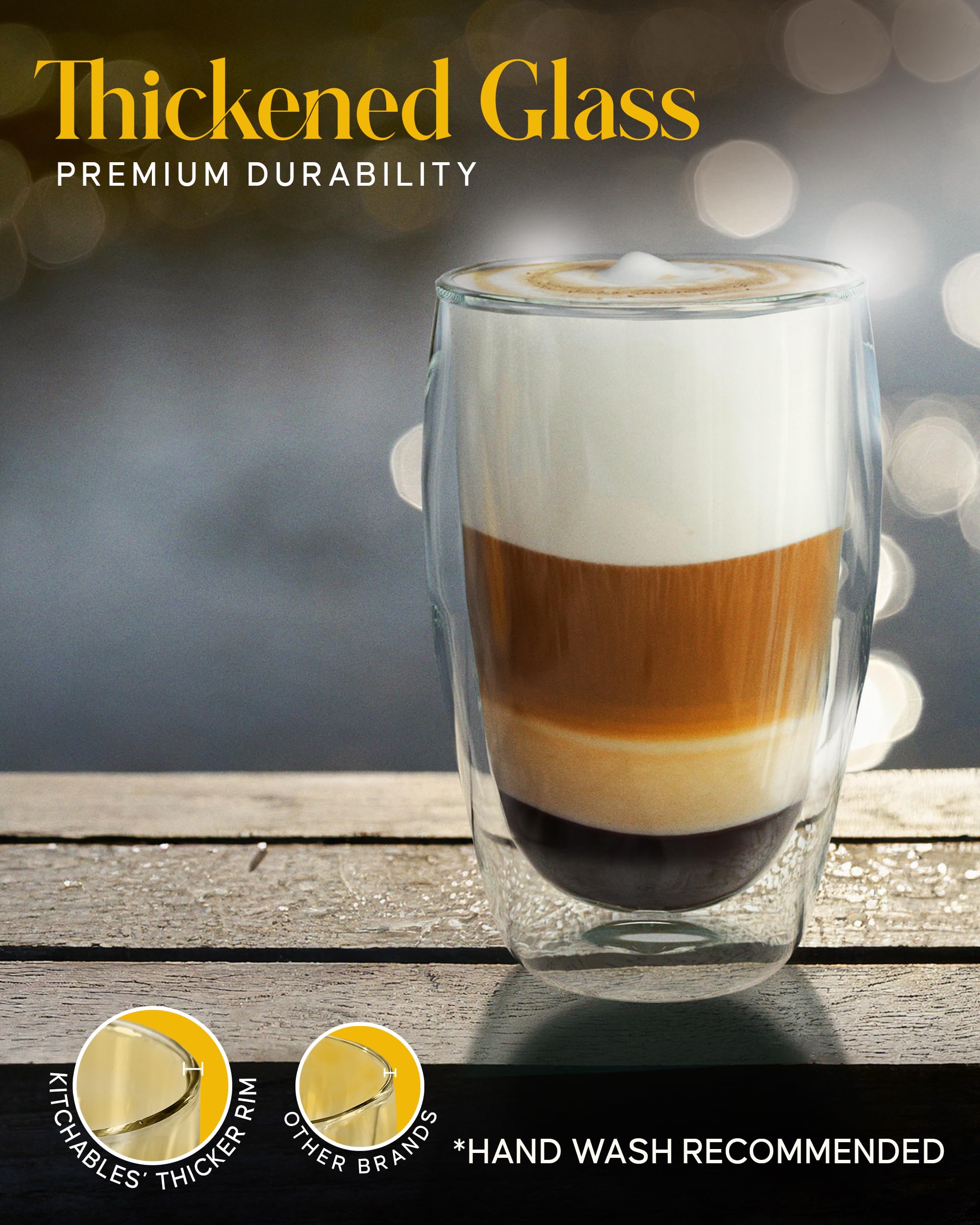 Szklanki do kawy lub herbaty kubki do picia zestaw 57-445 ml podwójne ścianki termoizolowane kubki, szklanka do latte cappuccino espresso
