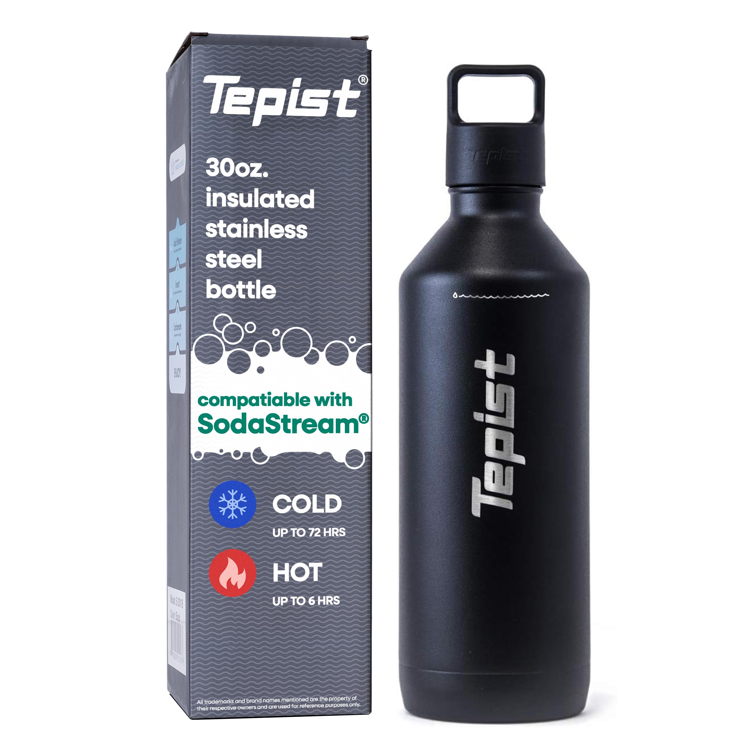 Amazon.com: Tepist ThirtyO 30oz Stainless Steel Bottle Compatible