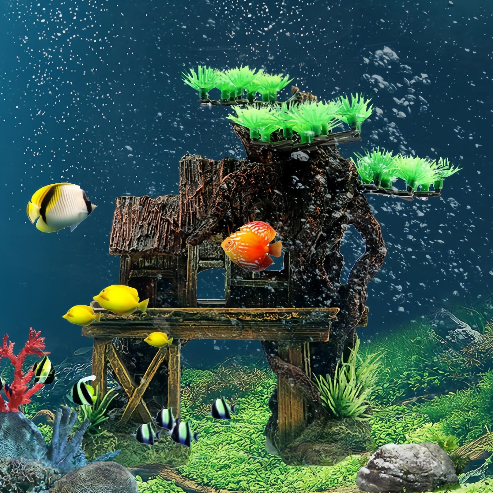 Aquarium Petite, EN MÉTAL recyclé Multicolore Ornement 21
