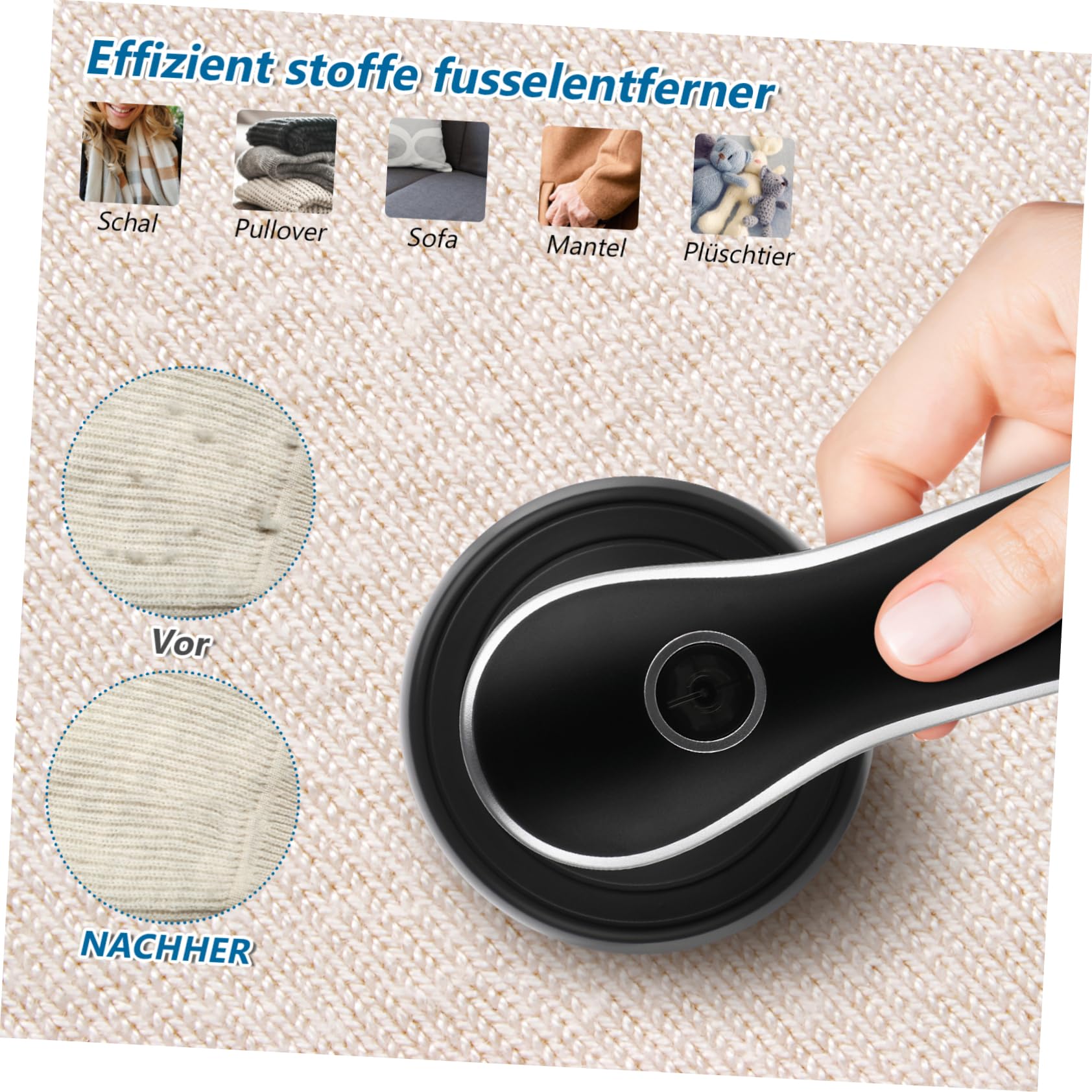 1juego Removedor De Eléctrico Usb Afeitadora De Ropa y Muebles Quitapelusas Portátil y Recargable Herramienta De Limpieza Para y Textiles Color Blanco