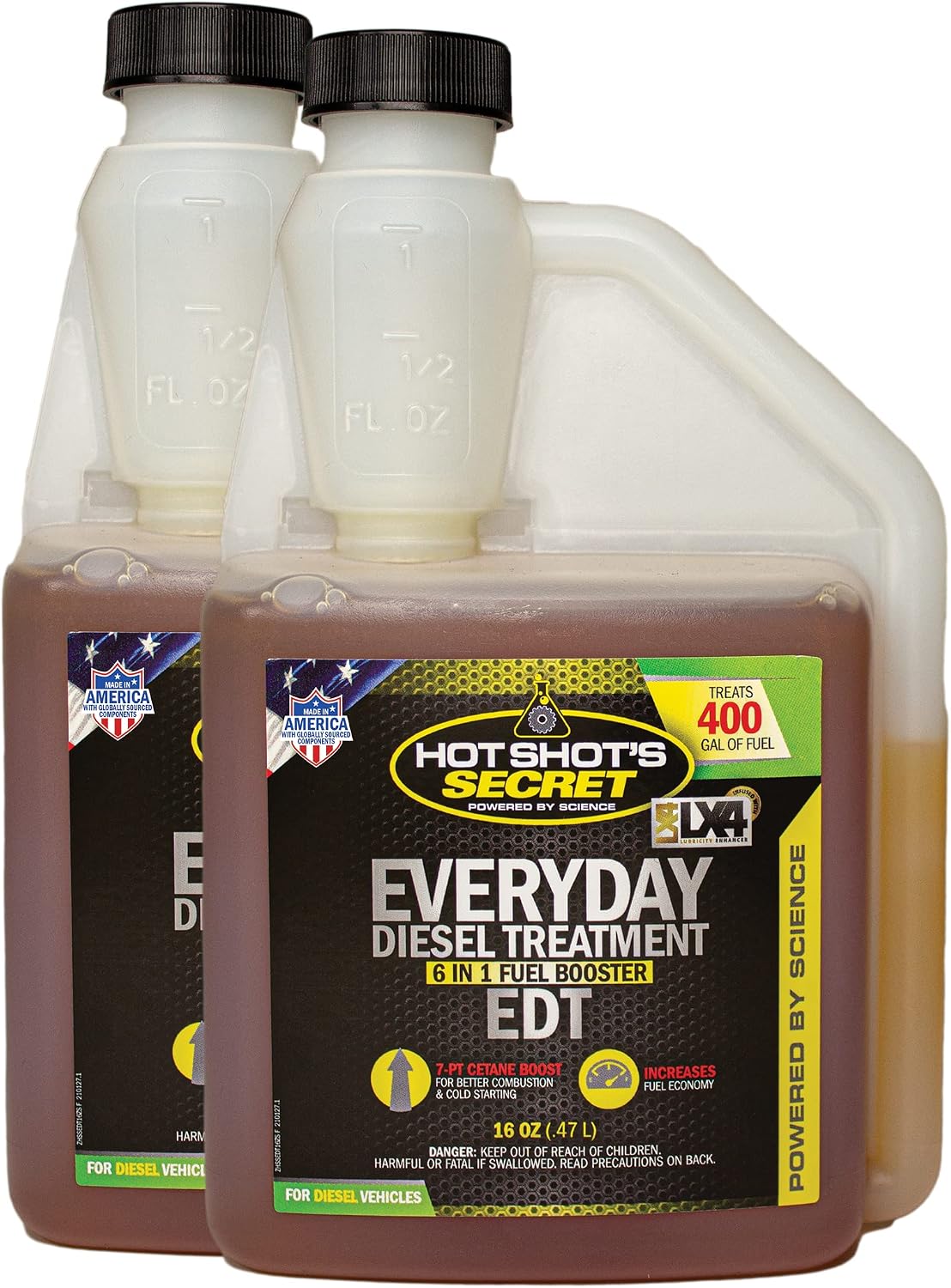 Hot Shot's Secret Everyday Diesel Treatment 16 Ounce 2 Pack (HSSEDT16ZSP2), Amber