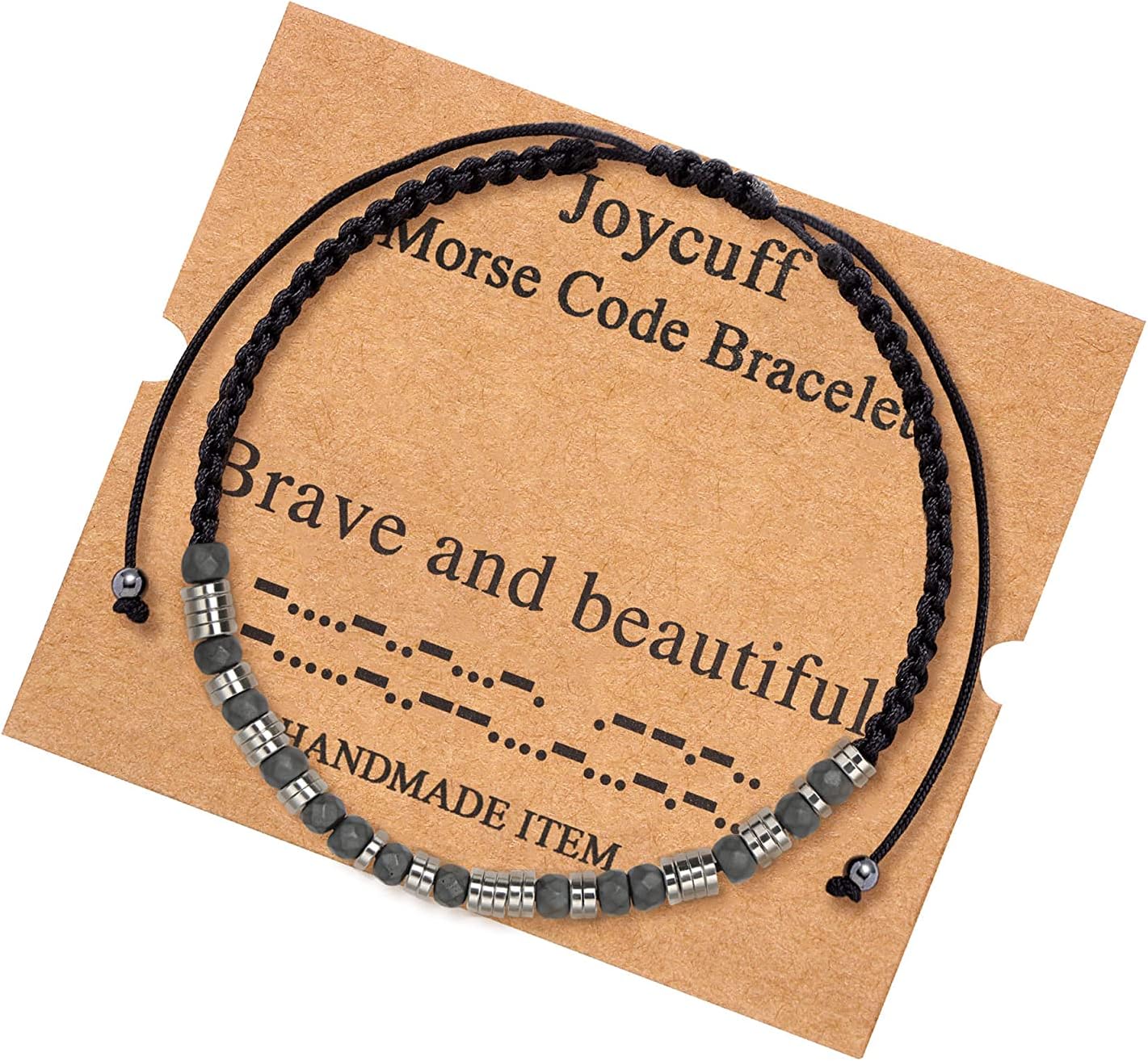 𝗠𝗼𝗿𝘀𝗲 𝗖𝗼𝗱𝗲 𝗕𝗿𝗮𝗰𝗲𝗹𝗲𝘁𝘀 𝗚𝗶𝗳𝘁𝘀 𝗳𝗼𝗿 𝗪𝗼𝗺𝗲𝗻 Inspirational Motivational Christmas Thanksgiving Day Birthday Gifts for Women Friend Wrap Strand Beaded Jewelry Bracelets for Her