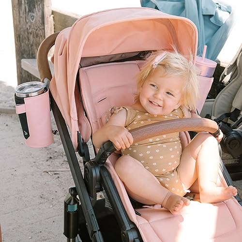 Miniatura 5 de Veer Switch&Roll - Cochecito con agarres de cuero y barra de parachoques de cuero, cochecito todo terreno de 4 ruedas con asiento Switchback