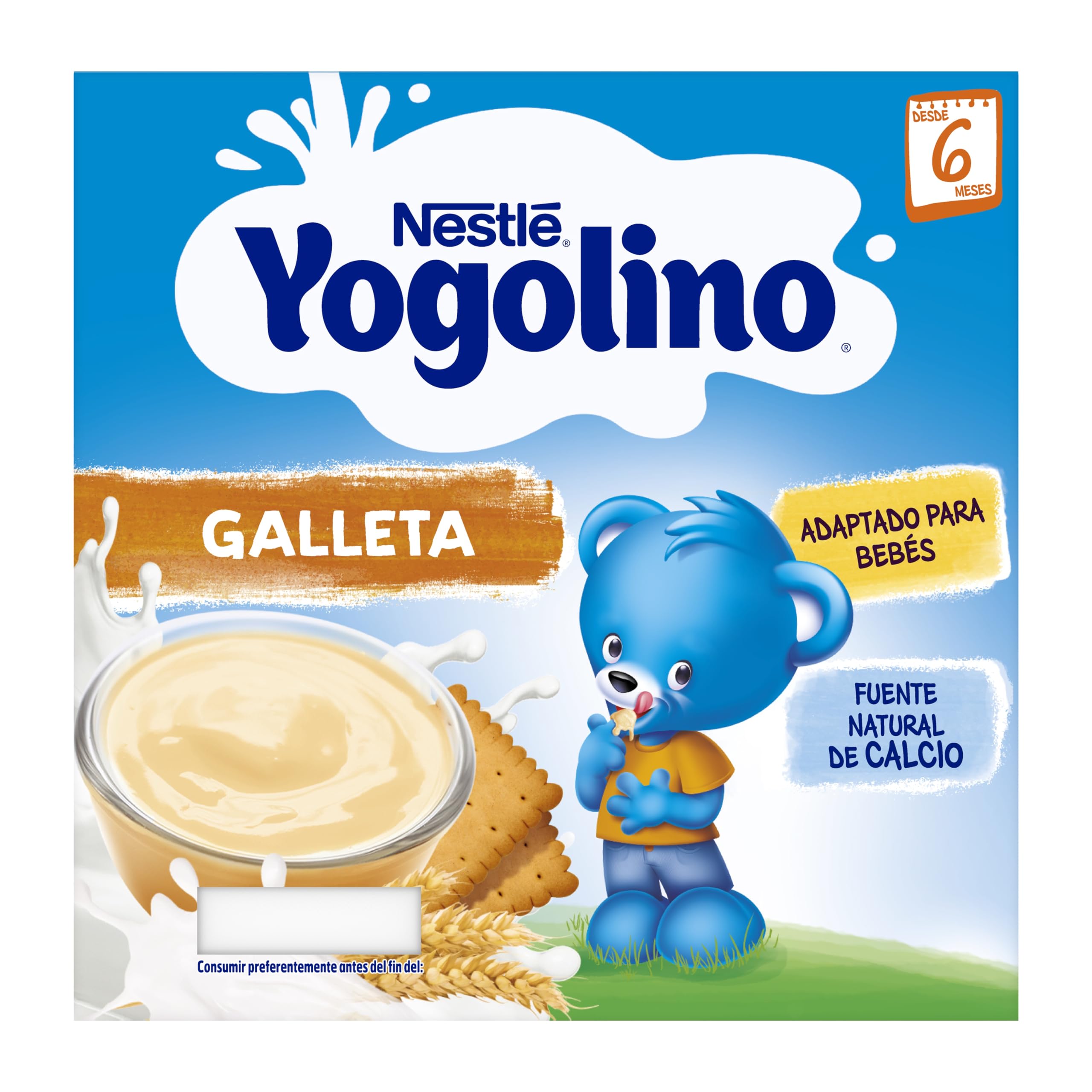 Nestlé Yogolino Galleta, 4 x 100g