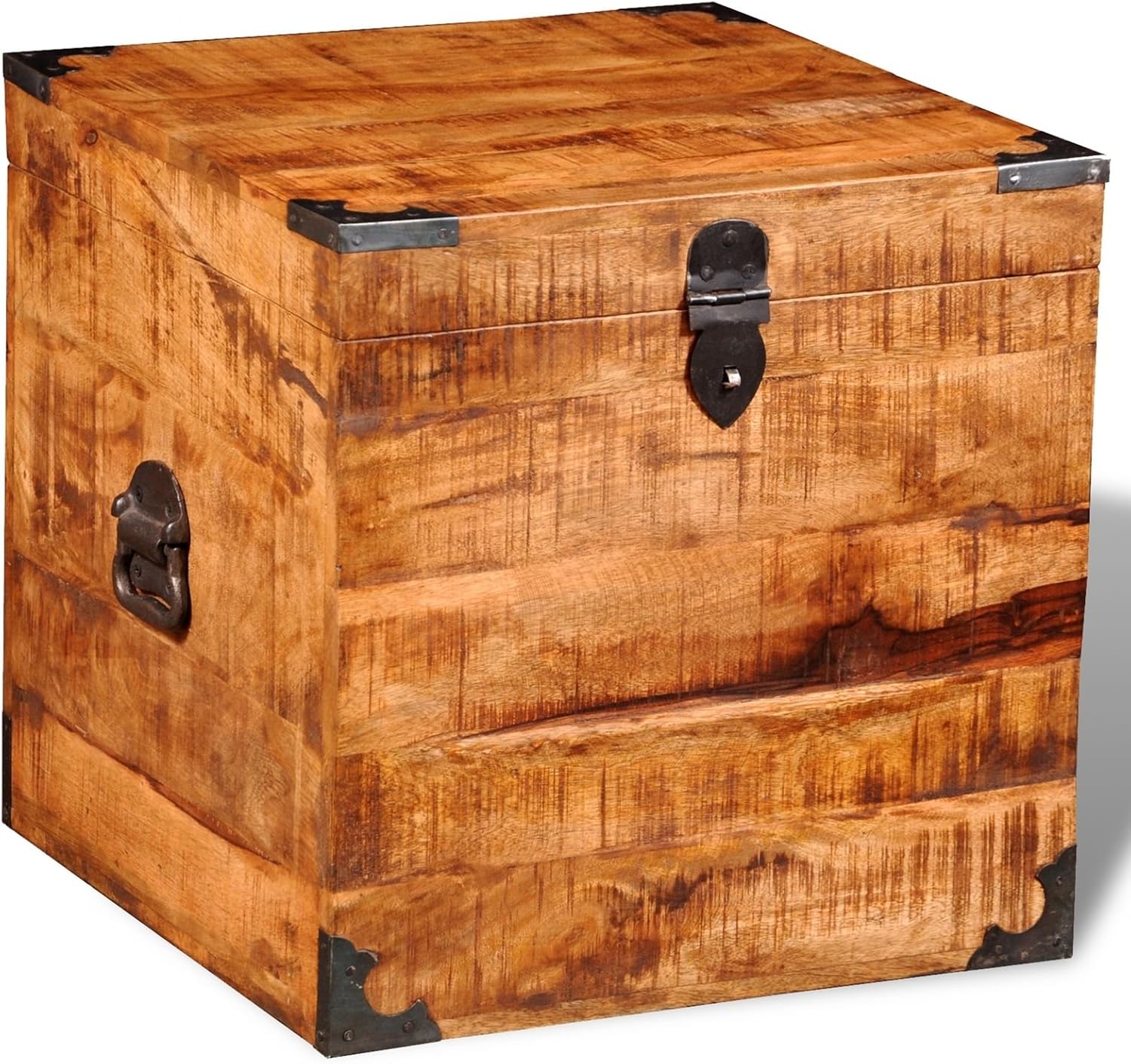 Purely handmade Rough Mango Wood Storage Treasure Chests