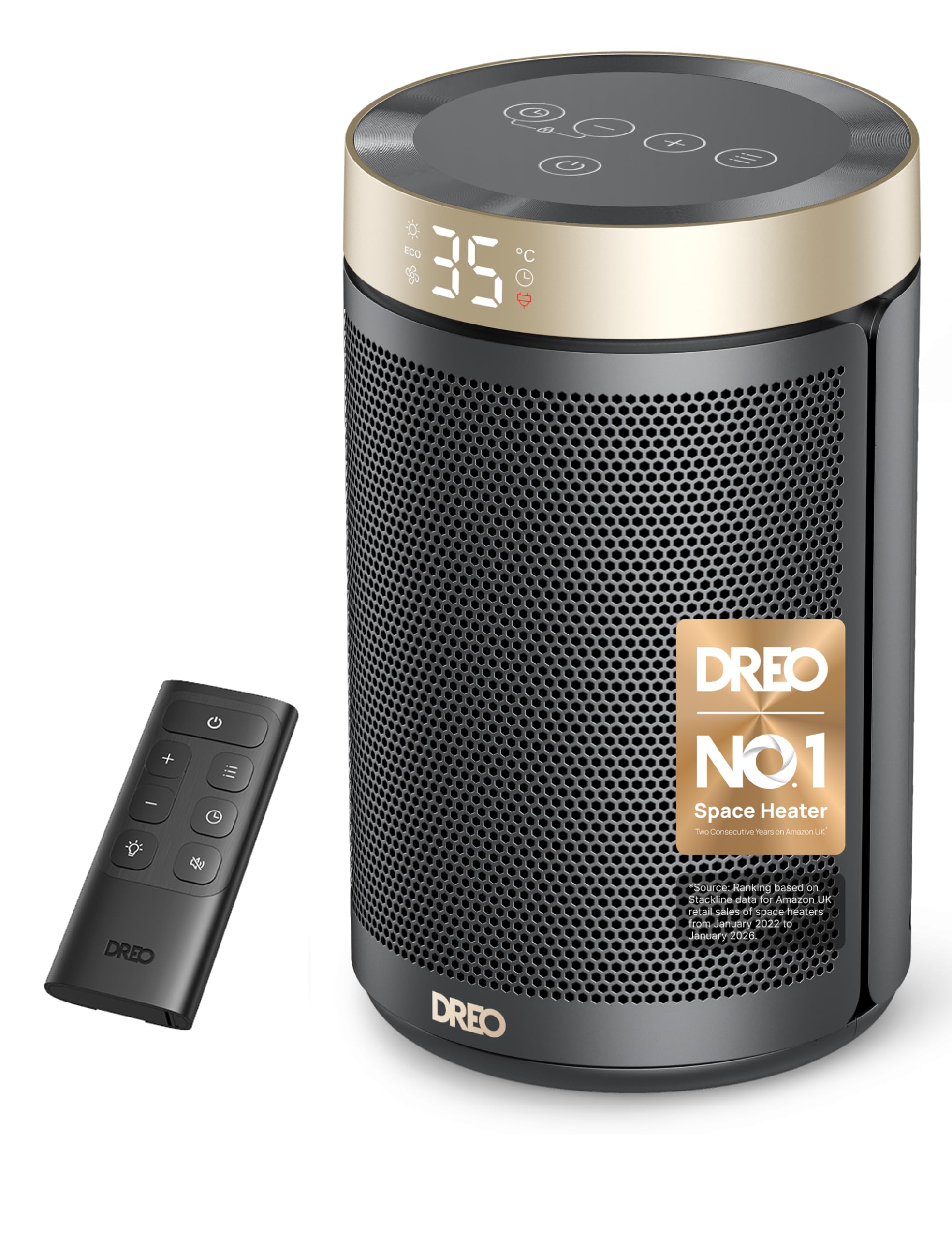 Dreo Electric Heater 1500W Energy Efficient Space Room Heater Used No Remote