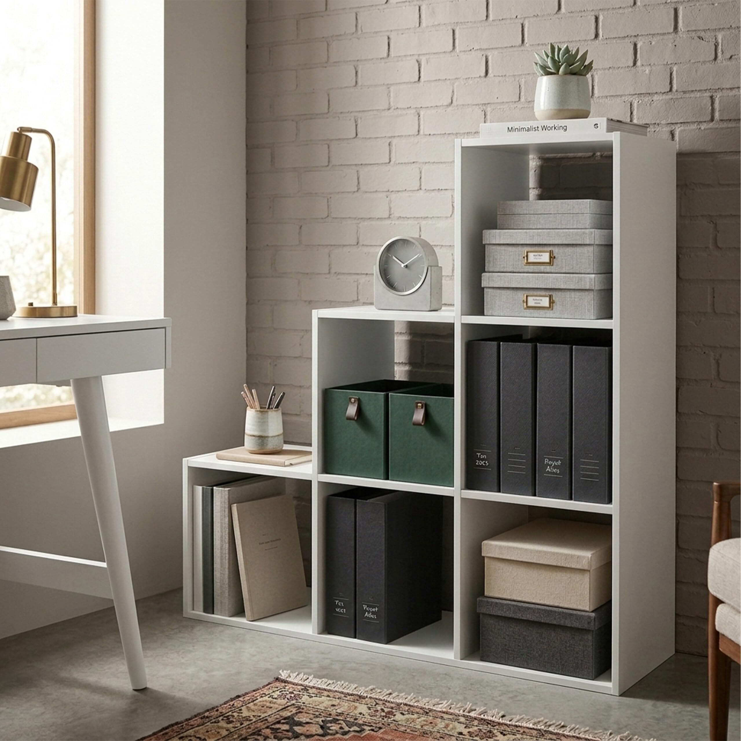 Relaxdays Stufenregal, 6 Fächer, HxBxT: 97,5 x 97,5 x 29 cm, Regal Dachschräge, Bücherregal Wohnzimmer, Raumteiler, weiß