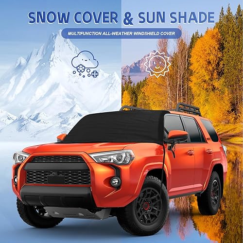 Vista 53 de Cubierta de parabrisas para hielo y nieve para Ford 2015-2024 2025 2026 F150 250/F350 F450 Super Crew Cab, XL XLT Limited Raptor cubierta de Ford