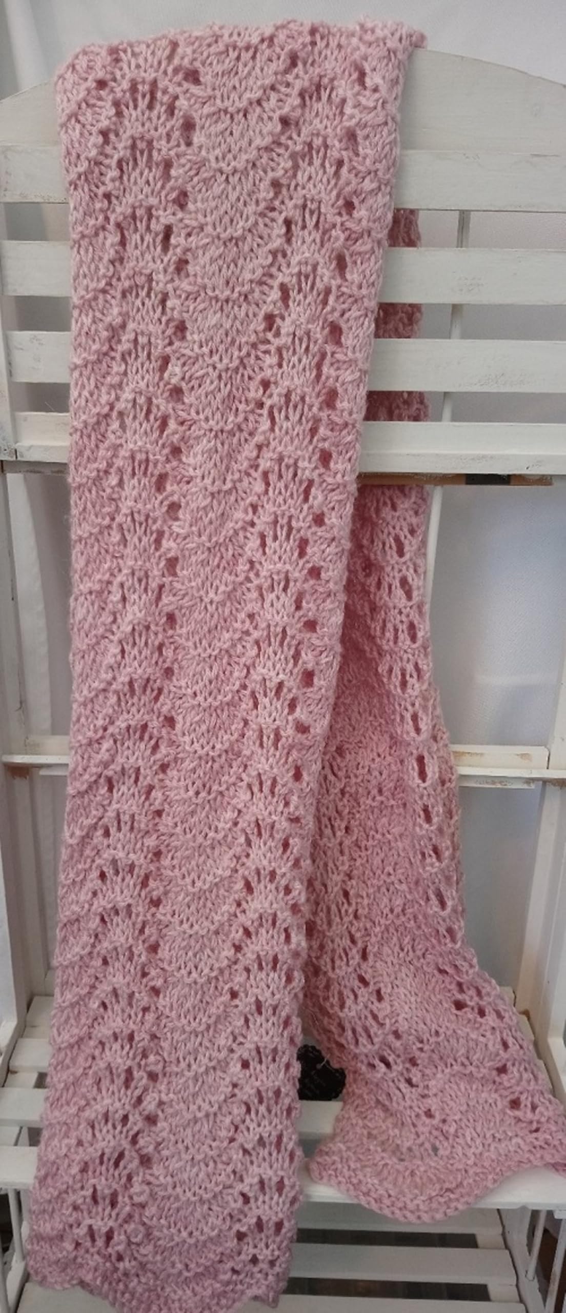 Light Weight Cosy wrap Knitting kit (Light Pink)