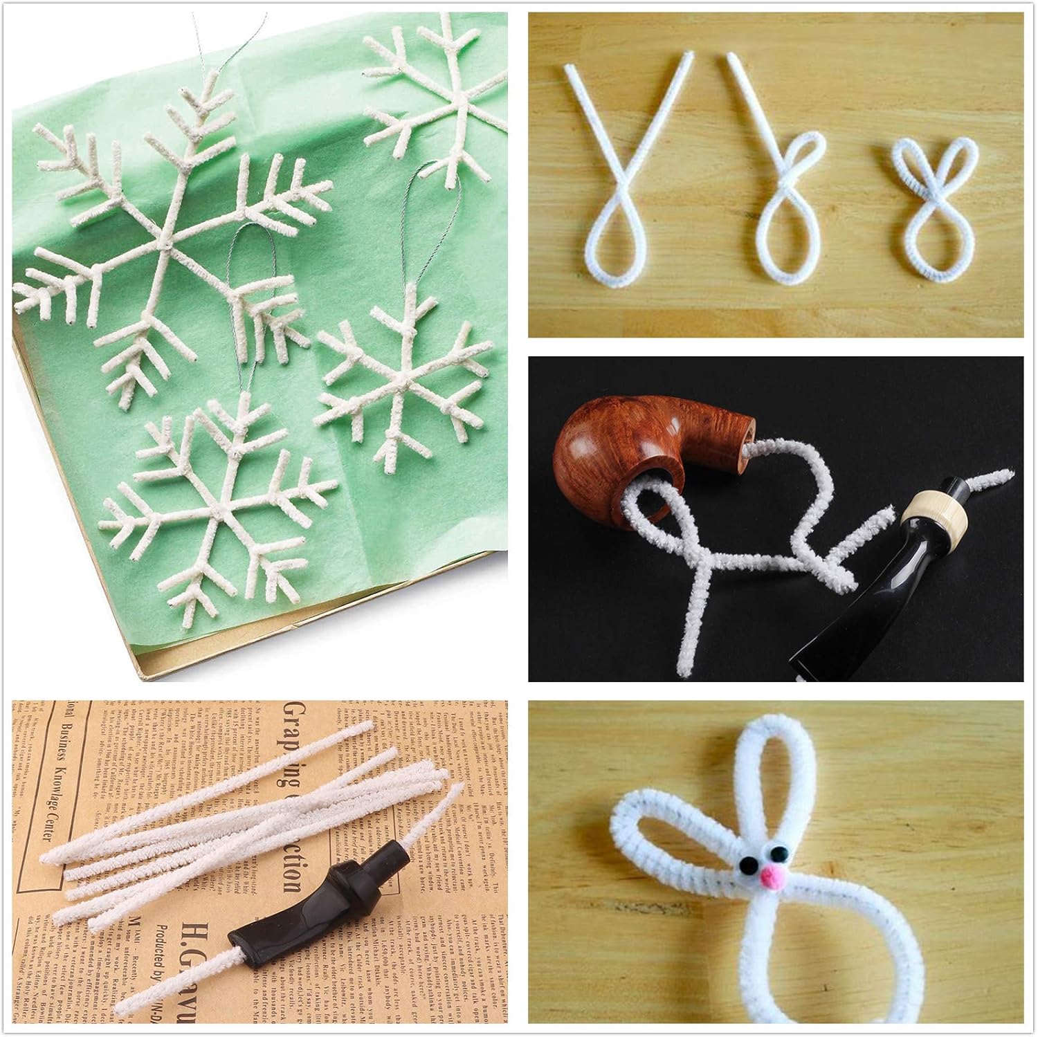 Pipe Cleaning Kit Contain 100 Pcs Pipe Cleaners Craft 1Pc Pipe Reamer Tamper Tool 1Pc Mini Nylon Brush Set 1Pc Stainless Steel Micro Scoop and A Storage Box. : Health & Household