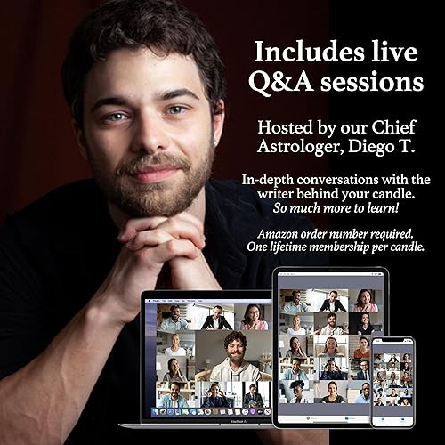 Miniatura 3 de Vela de astrología personalizada con fecha de nacimiento del 21 de enero con preguntas y respuestas en vivo  Lectura para tu cumpleaños  Velas de
