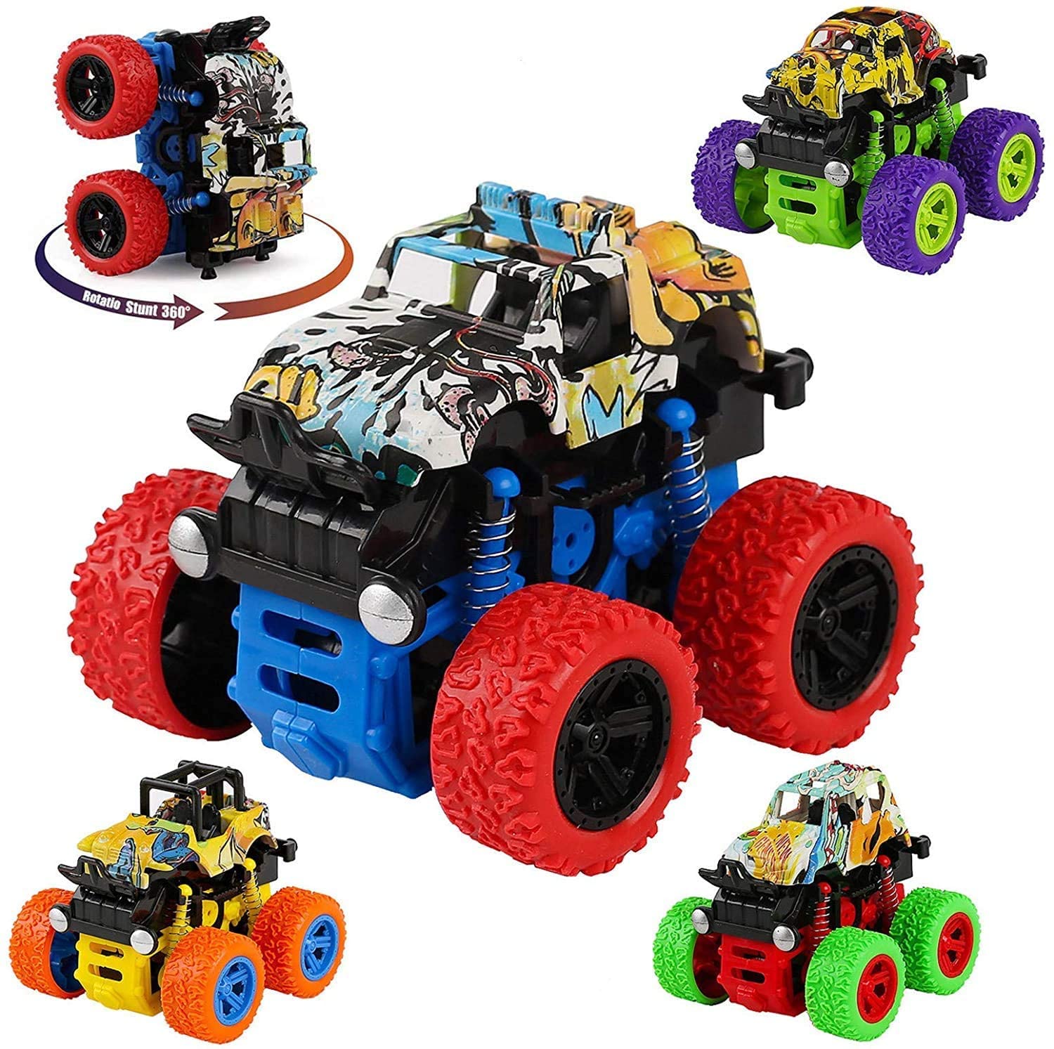 NK STAR Push and go Toy 4wd Car Friction Powered Cars , Monster Trucks Toys for Boys Multicolor Plastics ( 1 Pack ) (B09H4SG4YF) Amazon Price History, Amazon Price Tracker