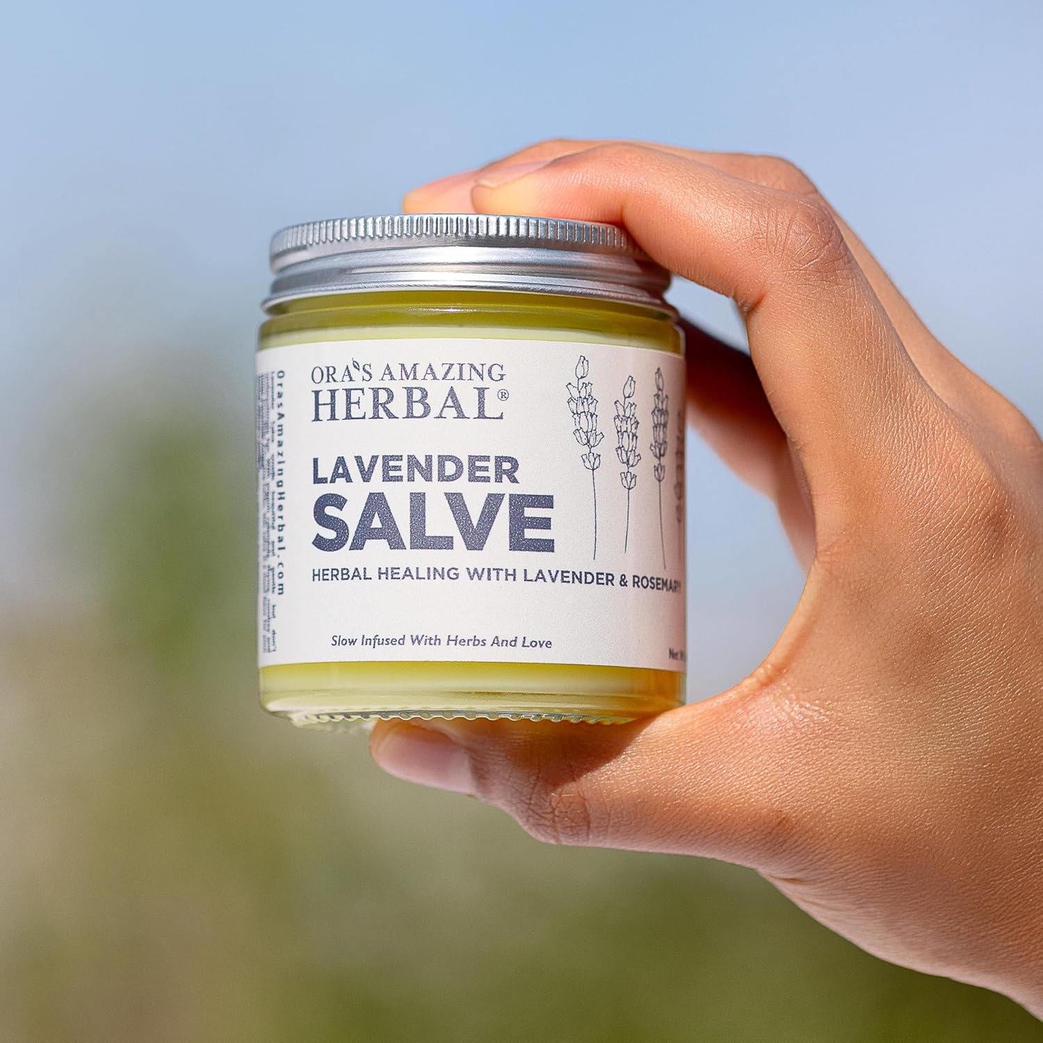 Lavender Salve Ointment, Sleep Balm, Lavender Essential Oil, Aromatherapy for Relaxation Anxiety Relief & Massage, Dry Skin Hand Repair Cream Calendula Coconut Oil, Ora's Amazing Herbal, 4 oz - Image 7