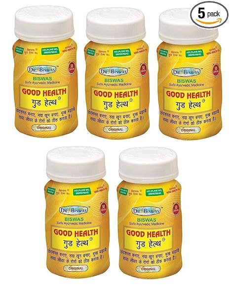 Dr. Biswas Ayurvedic Good Health - 50 Capsules, Pack of 5
