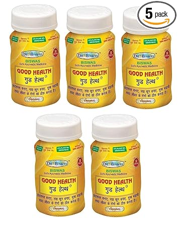 Dr. Biswas Ayurvedic Good Health - 50 Capsules, Pack of 5