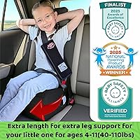 Vista 7 de BubbleBum Teleport Backless Booster Car Seat, Kids Booster Seat for Car 40-100 lbs, Telescopic Portable Carseat, Ideal for Everyday Use and Foldable