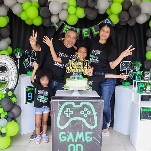Miniatura 6 de 1 pieza de decoración de pastel de feliz cumpleaños 14 con purpurina para videojuegos, juego de selección de pasteles en controladores, catorce