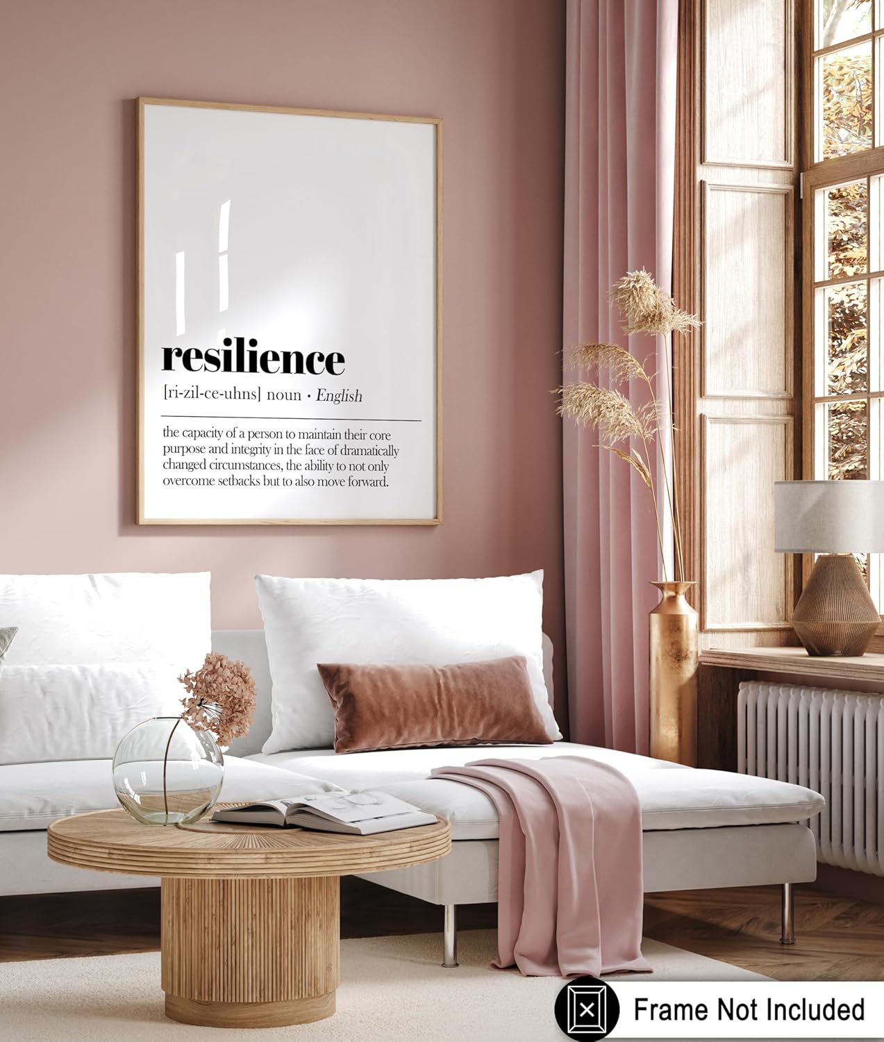 Poster Master Definition of Resilience Print - Typography Poster - Dictionary Art - Minimal Gift for Boss & Colleague - Funny Decor for Office, Workplace or Dorm - 16x20 UNFRAMED Wall Art