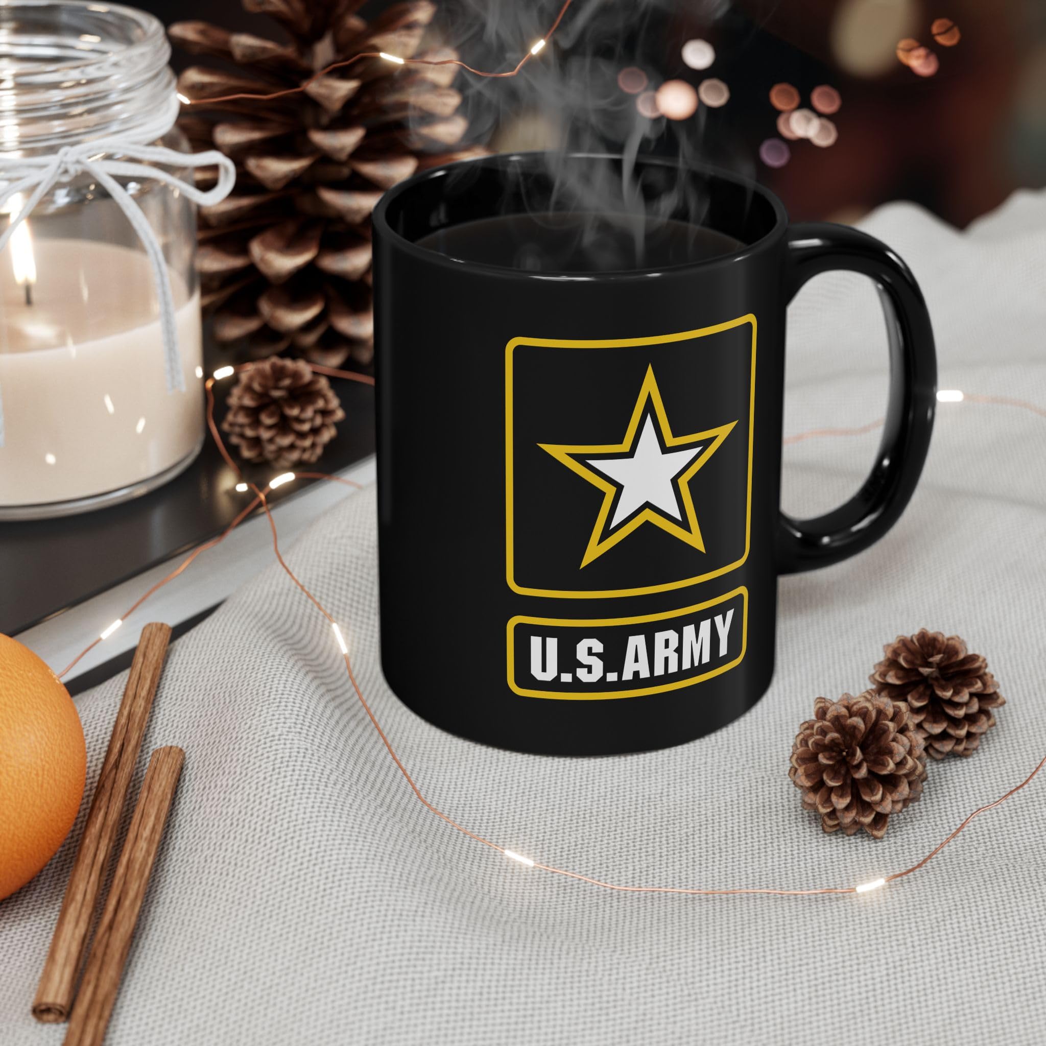 U.S. Army Kaffeetasse, Schwarz, 425 ml