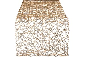 Enchanting Woven Rattan Table Runner