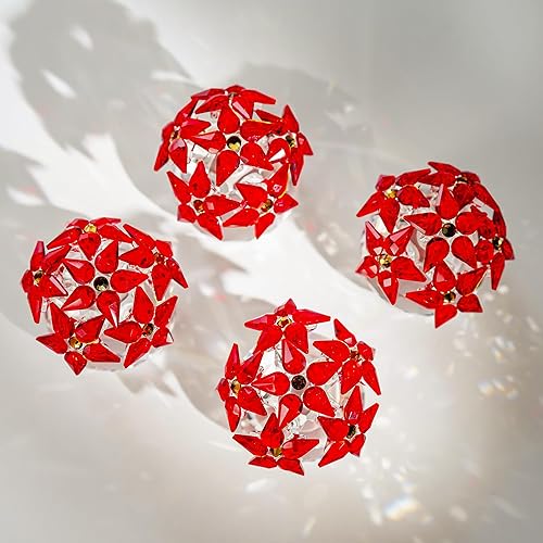 Vista 49 de H&D HYALINE & DORA Figura coleccionable de trébol de cuatro hojas de cristal, regalos de flores de la suerte para mamá, novia, mujer, adorno de Verde