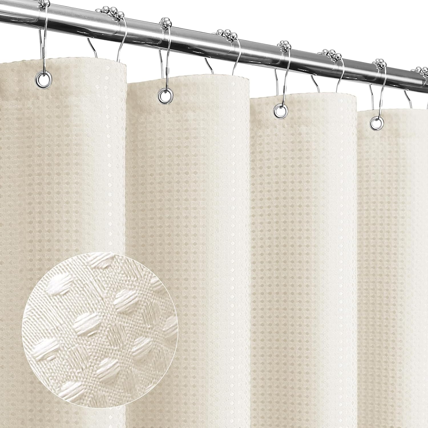 Gibelle Small Stall Shower Curtain 36 x 72, Narrow Half