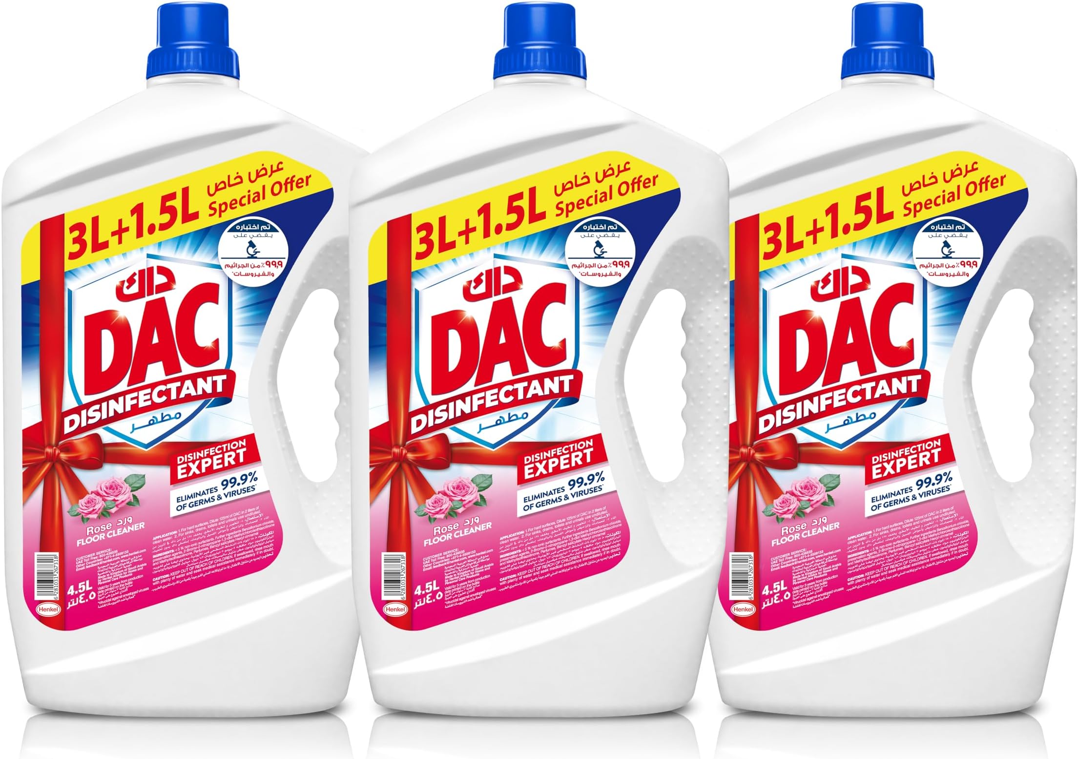 Disinfectant Rose, 3 x 4.5L
