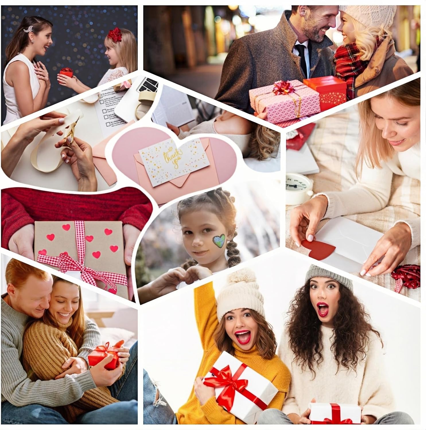 Personalized Leather Heart Bookmarks with Initials, 26 Letters Custom Corner Book Mark for Reading Women,Teacher, Student, Book Lovers Book Marker, Meaningful Gifts (Red+Pink,B) - Image 7