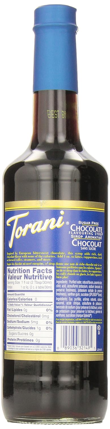 Torani Sugar Free Chocolate Syrup, 25.4 Ounce