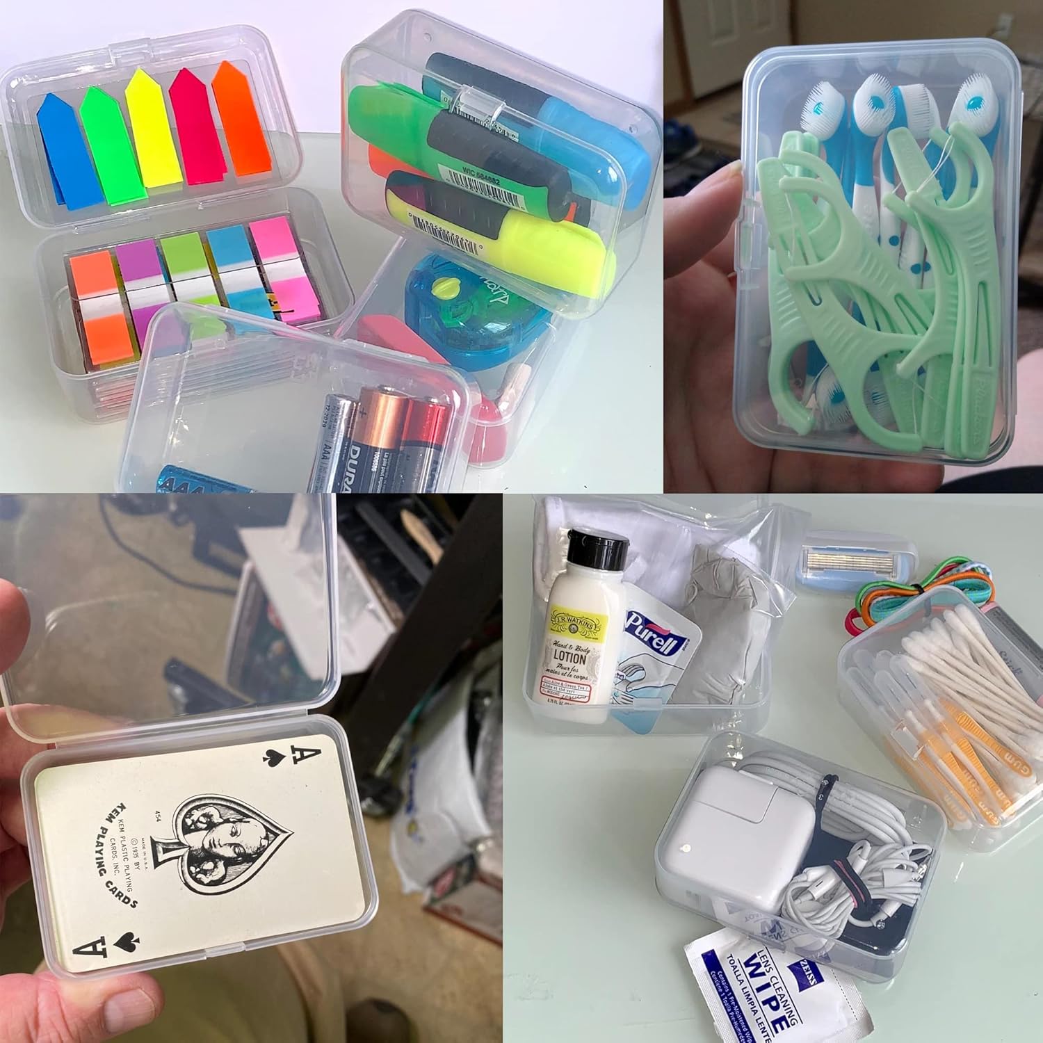Paquete De 100 Recipientes De Plástico Transparente Con Bisagras Recipientes Desechables De Plastico Para Llevar Con Tapas Transparentes