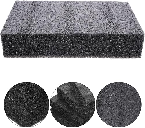 Miniatura 6 de EXCEART 4 piezas de láminas de espuma Pick Pluck Foam Pre Cubed Inserto de espuma para caja de herramientas, envoltura de espuma, material de
