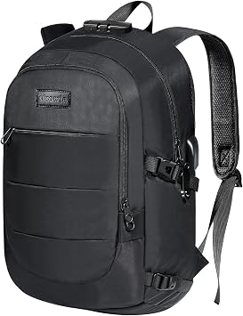 Tzowla 35 Liter Anti Theft Backpack with Giant Tumbler Holder Pocket and Lock,15.6 Inch Laptop Backpack