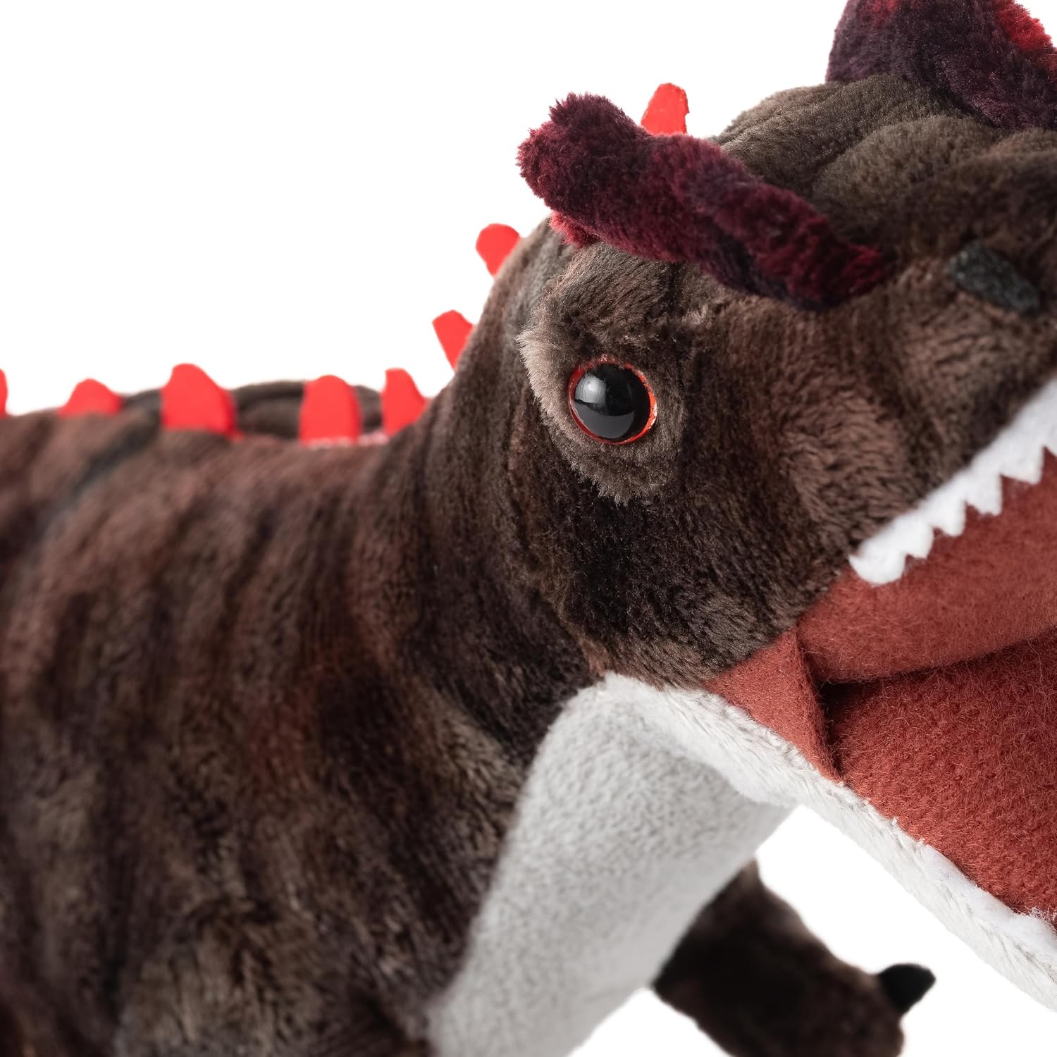 The Petting Zoo Allosaurus Dinosaur Stuffed Animal Plushie, Gift for Kids, Dinosaur Animals, Brown Dinosaur Plush Toy 15 inches