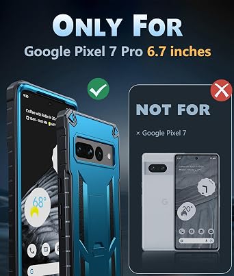 FNTCASE for Google Pixel 7 Pro Case Case with Built-in Screen Protector