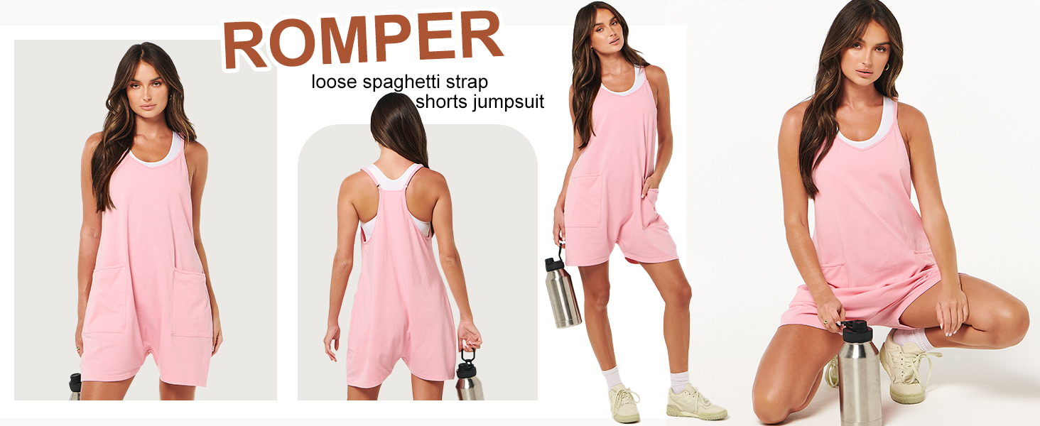 Amazon.com: ANRABESS Womens Rompers Summer Casual Loose Sleeveless