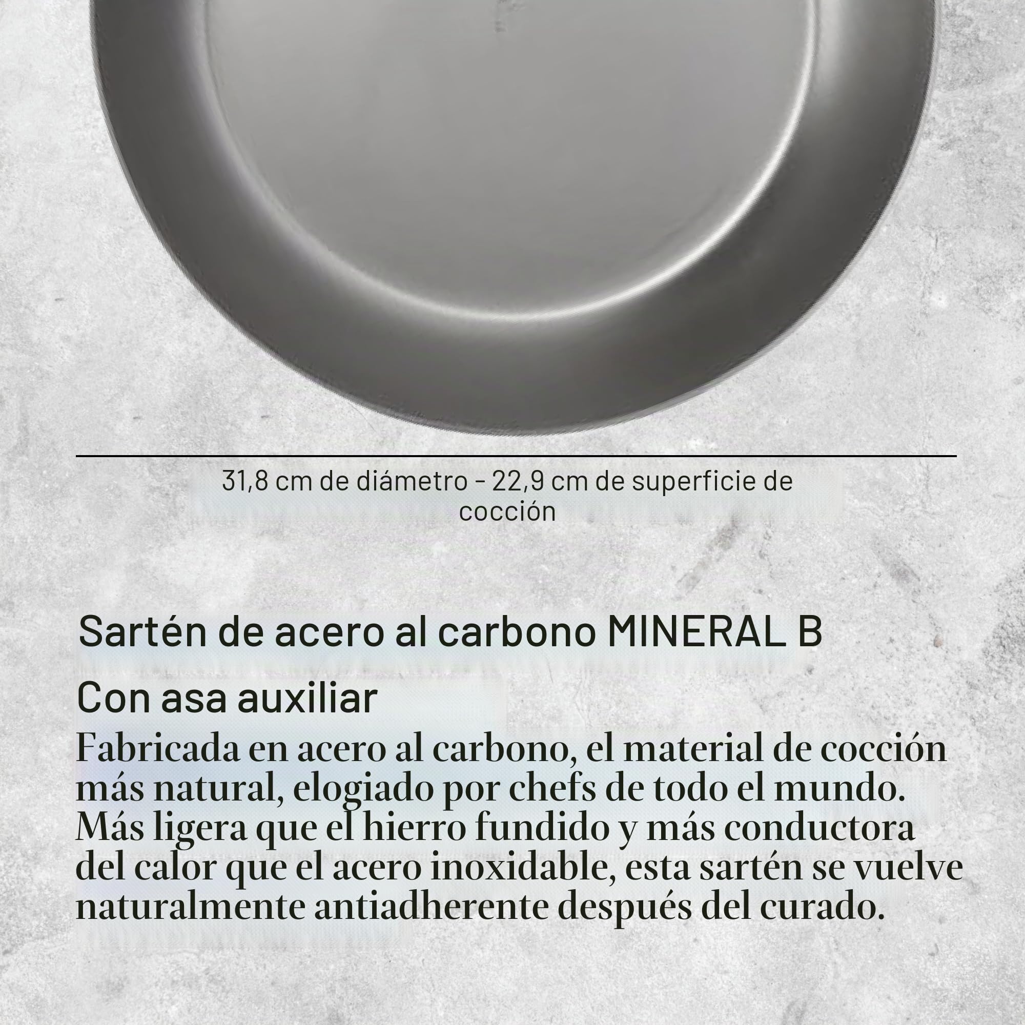 De Buyer, HIERRO MINERAL B PRO ø 32 CM,-5680.32