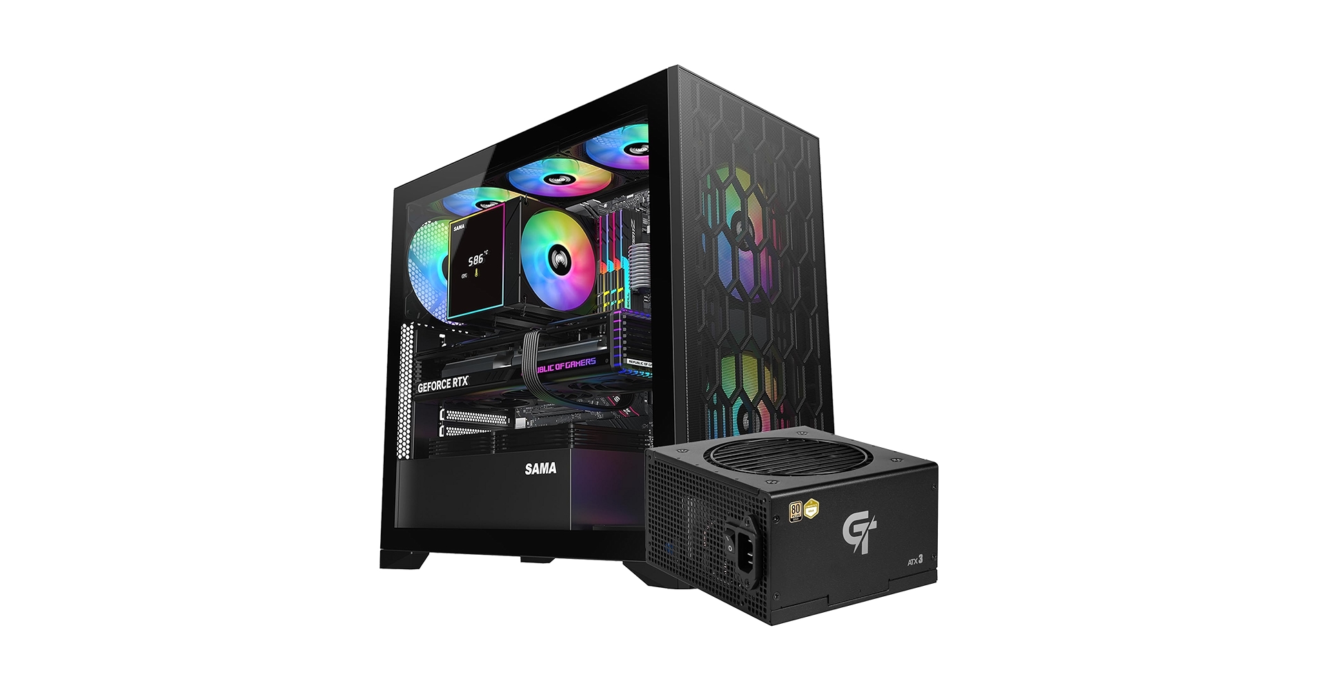 紫苑★ sama exclusive use Amazon.com: SAMA V Mesh Mid-Tower ATX PC Case & SAMA Black