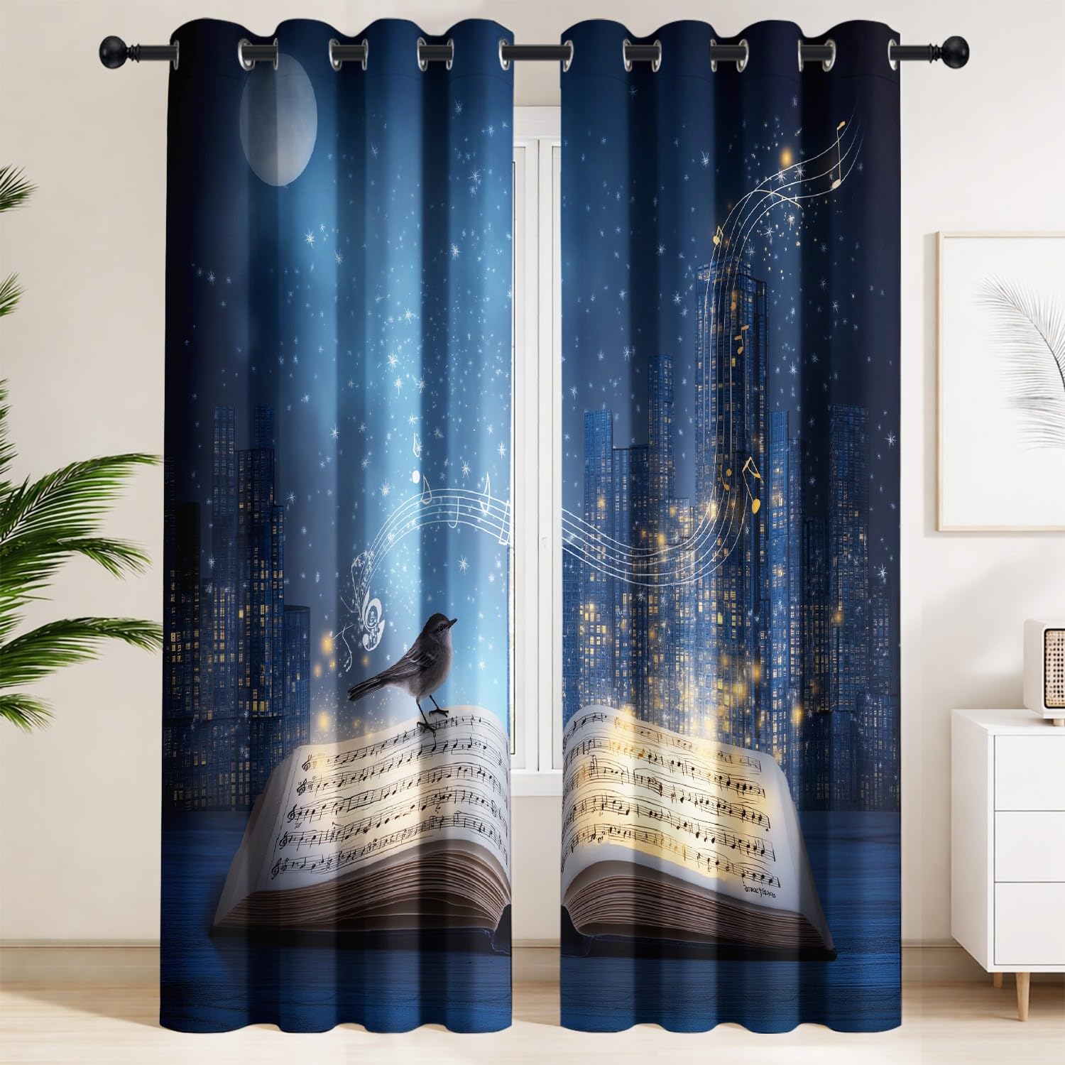 Rideaux occultants contre la lumière et le froid pour chambre d'enfant