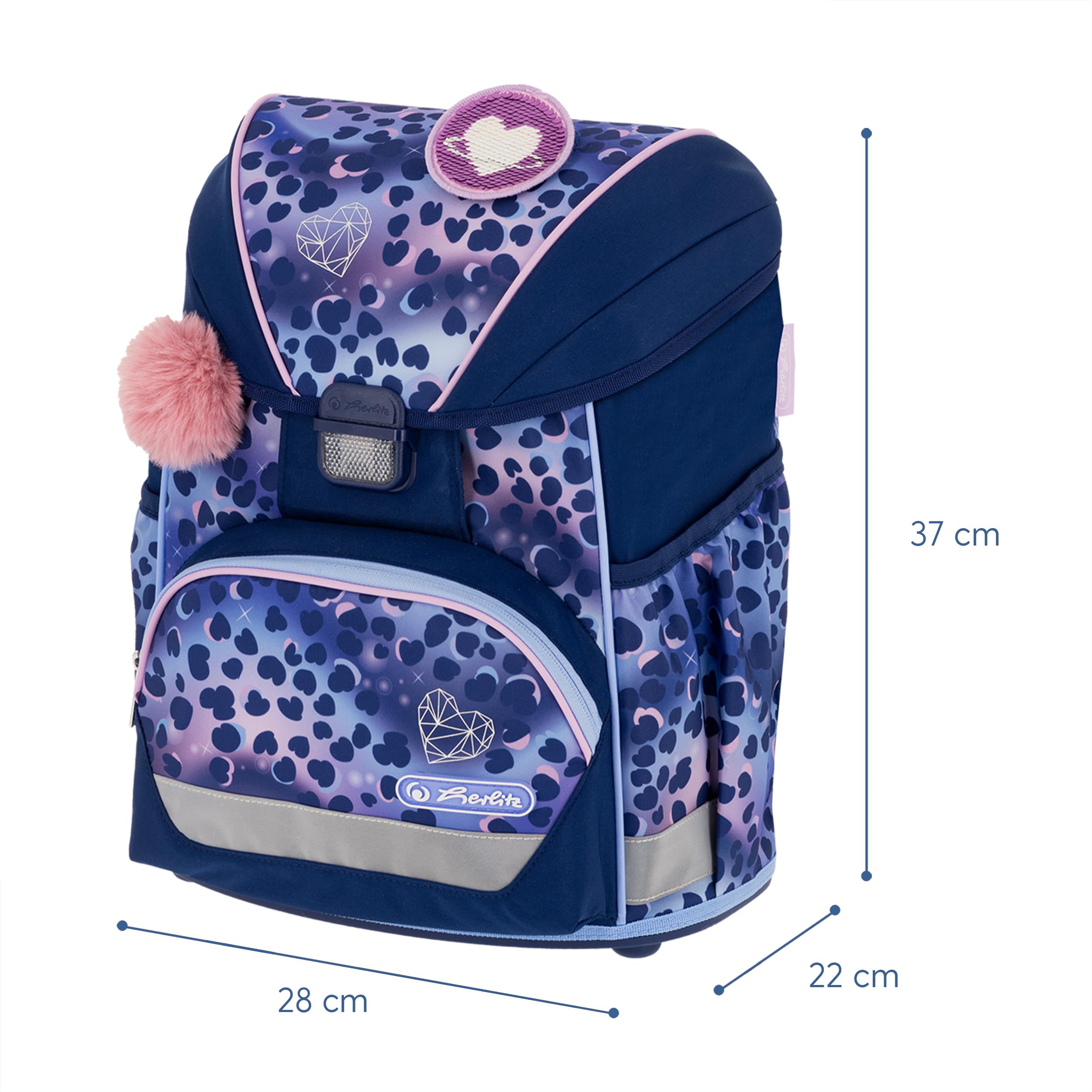 herlitz Schulranzen Set 6-teilig Ultralight XL Ergonomische Schultasche 1.Klasse Junge Mädchen Kinder 22 L