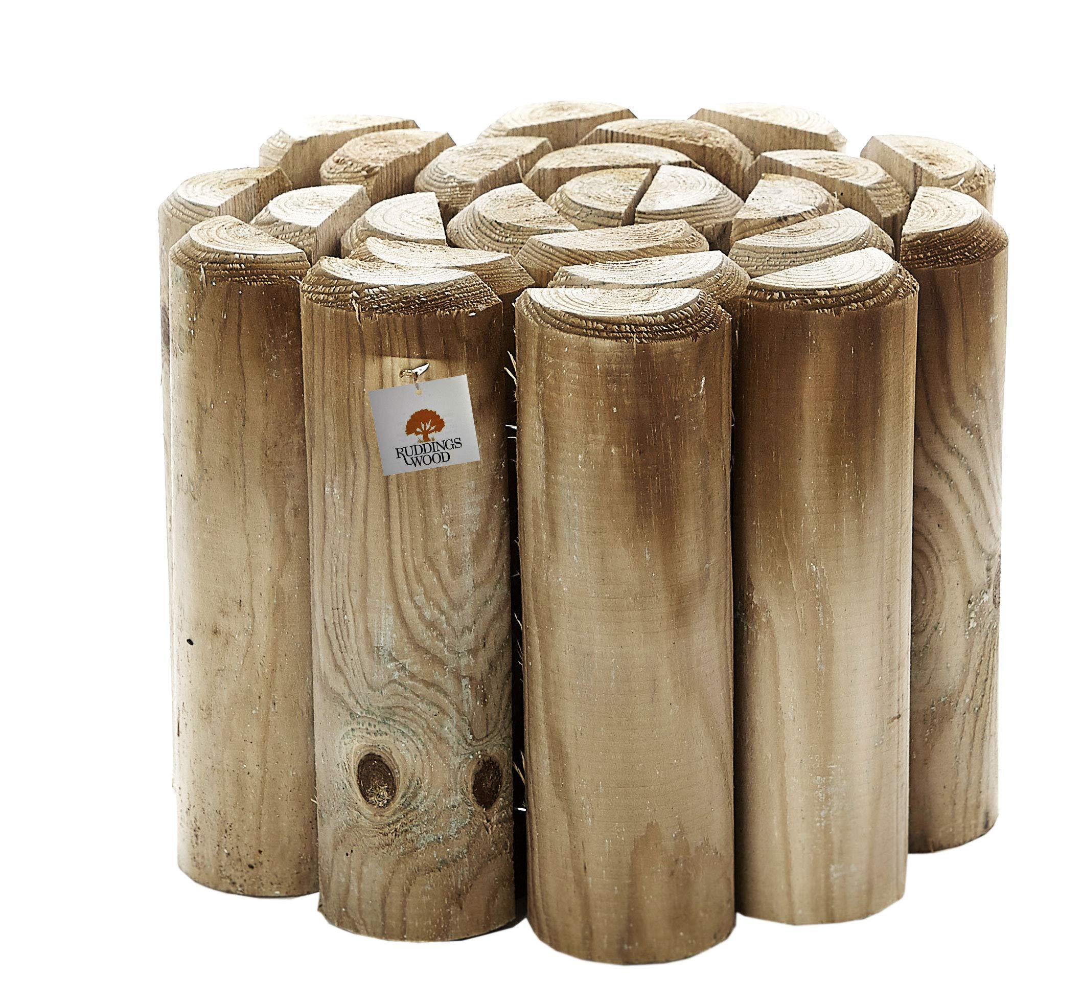 RUDDINGS WOOD 6" Log Roll Border Edging