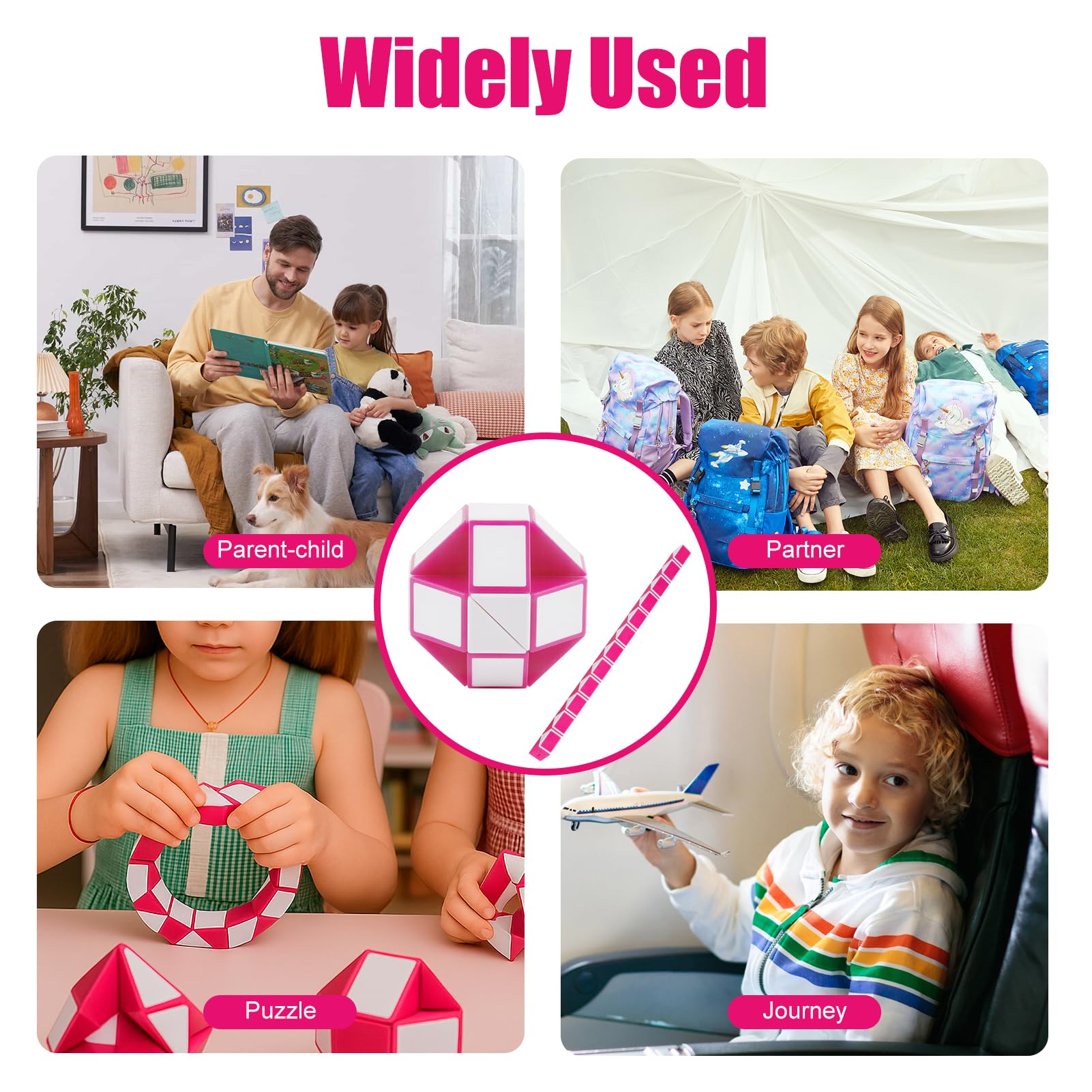 Magic Snake Avec 24 Blocs - Jeux De Puzzle Pour Enfants Et Adultes Id Al Comme Cadeau Une F Te D Anniversaire D Enfant Ou Enfant Petit Bleu