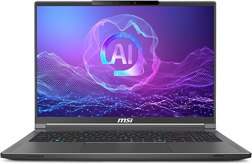 MSI Stealth A16 AI A3XVFG-247XES Portátil Gaming 16 Pulgadas, 16:10 QHD (2560 x 1600), 240Hz, AMD Ryzen AI 9 HX 370, RTX 4060, 32GB RAM, 1TB SSD, Free Dos, QWERTY Español
