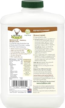 Concentrated Animal Repellent - Bobbex | Rabbit, Squirrel, and Chipmunk Repeller Concentrate (32 oz.) B550120