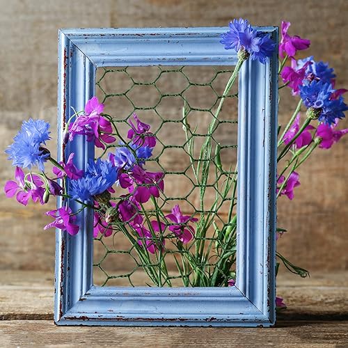 Miniatura 5 de Aboofx Red de alambre de pollo para manualidades, 78.7 x 13.7 pulgadas, alambre de pollo floral, valla de alambre hexagonal ligera para