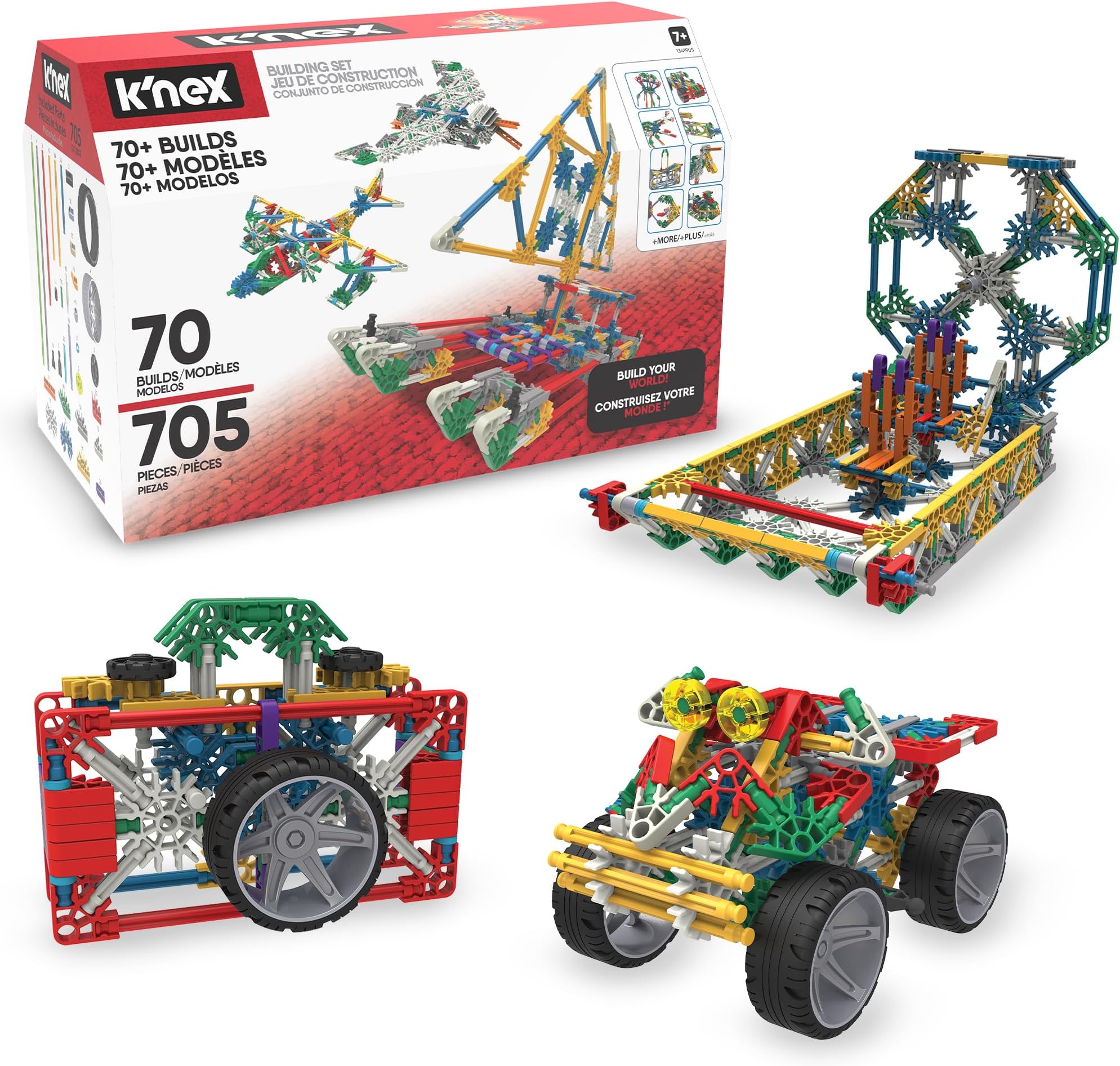 70 Model Building Set‚ 705 Pieces, STEM Learning, Creative Play Set‚ Ages 7+ - Amazon Exclusive