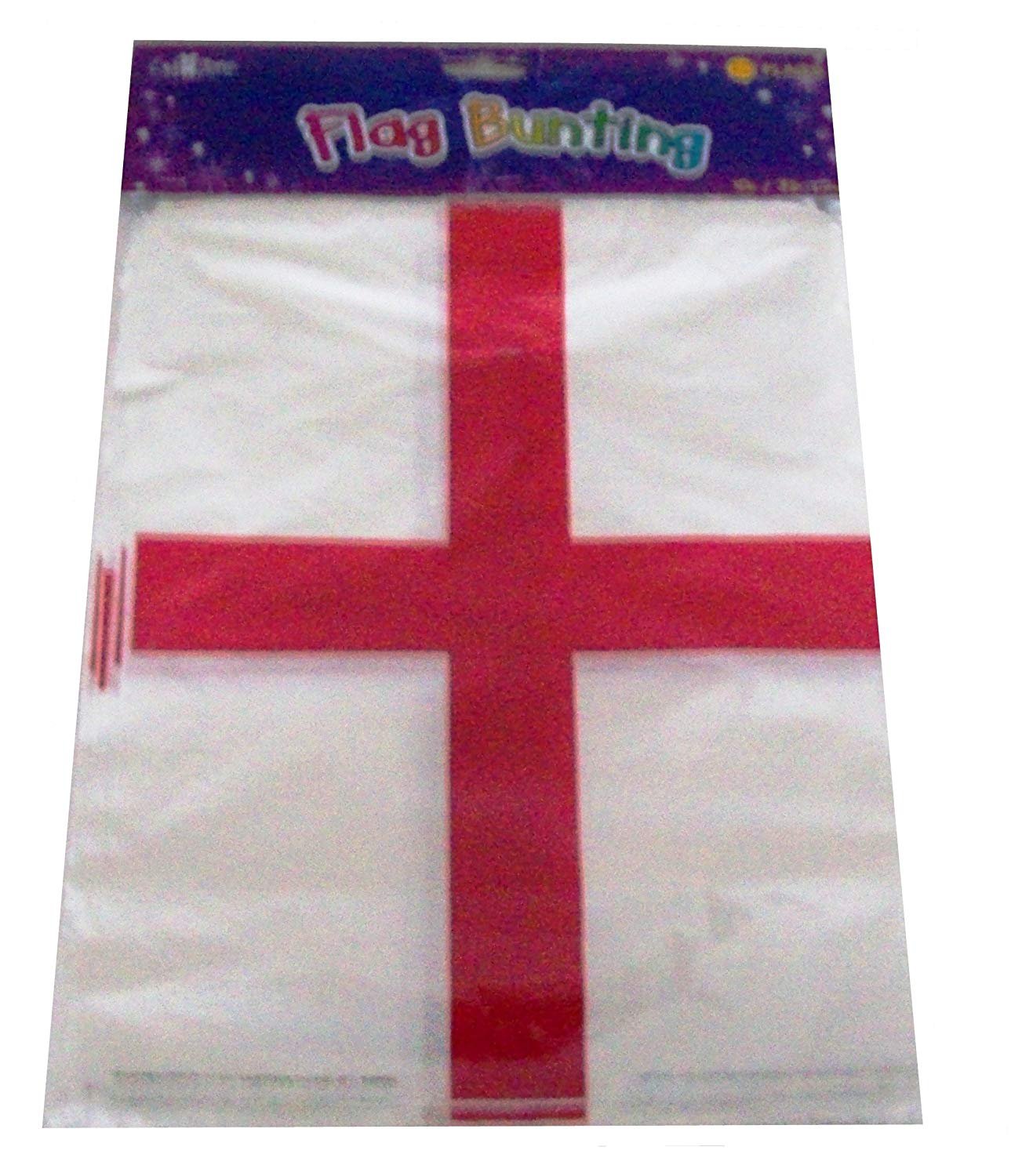 England St Georges Day Flag Bunting Banner 20 Flags 10M - 32 feet Long