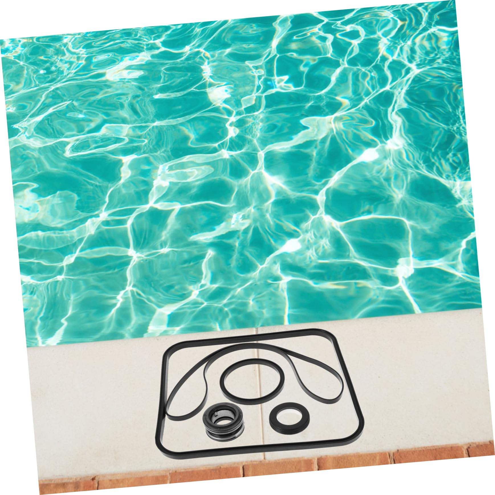 POPETPOP 5 Juegos Sellos para De Piscina Reemplazo De Tapa De Piscina Suministros para De Piscina Círculo De Sellado De Goma Anillos De Sellado De Goma Caucho Black