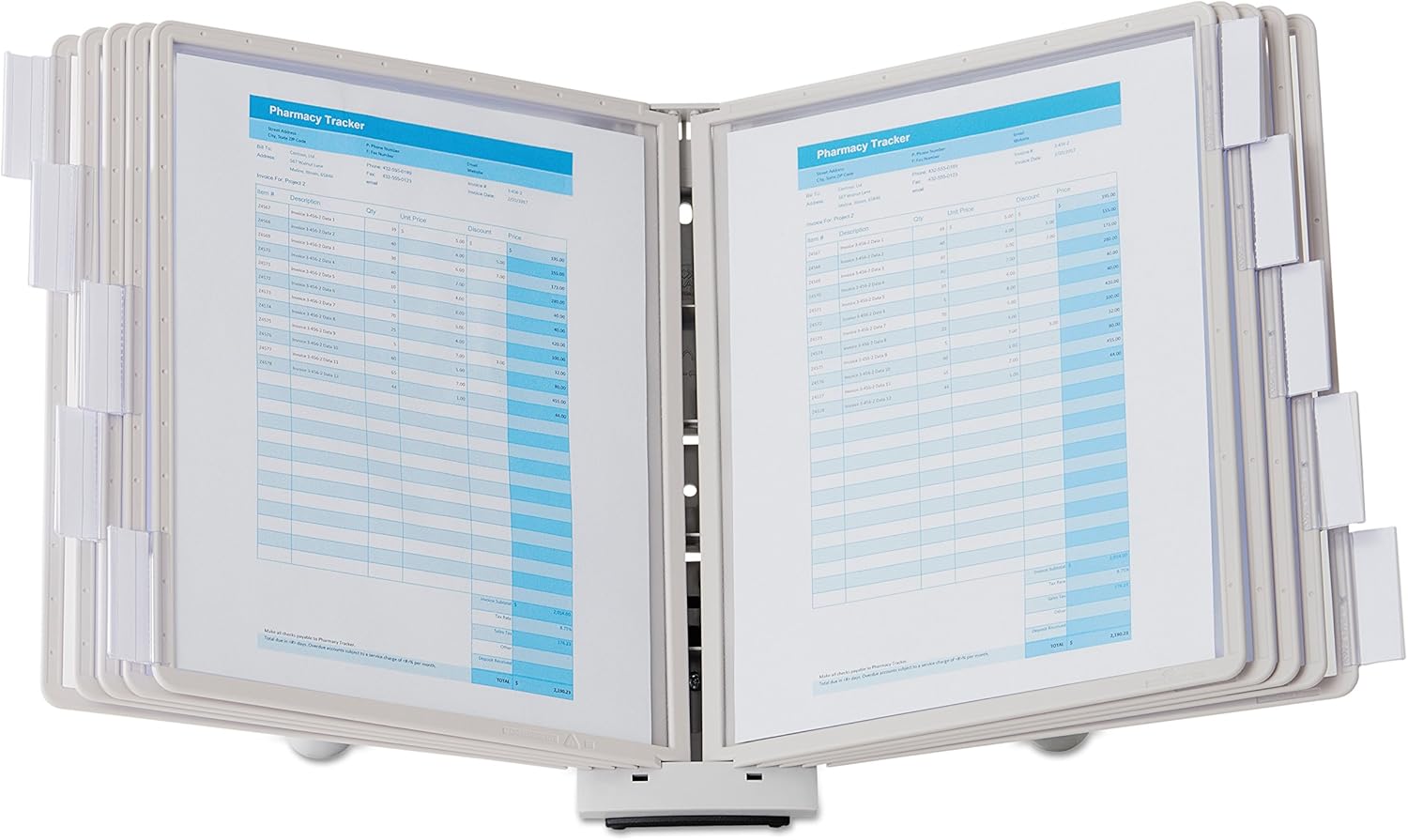 DURABLE Desktop Reference System, 10 DoubleSided Panels