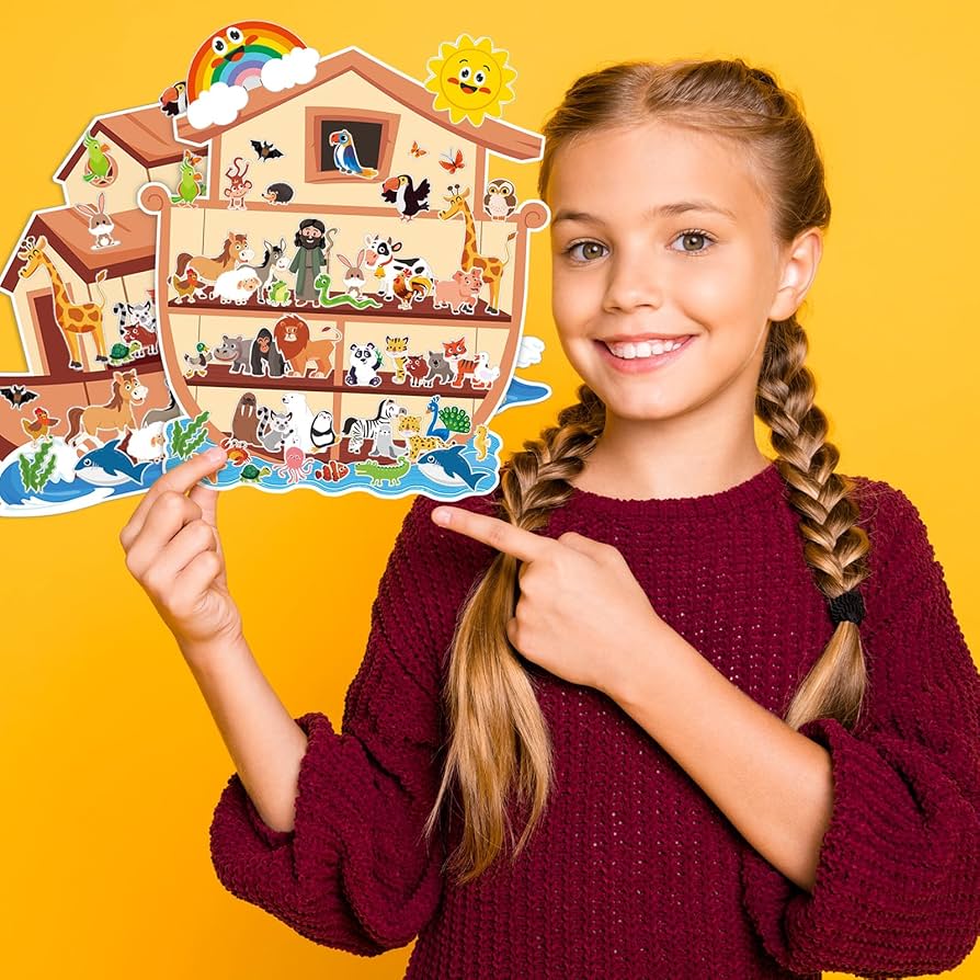 Amazon | Tenceur 24セット ノアの箱舟 ステッカー シーン ノアの箱舟